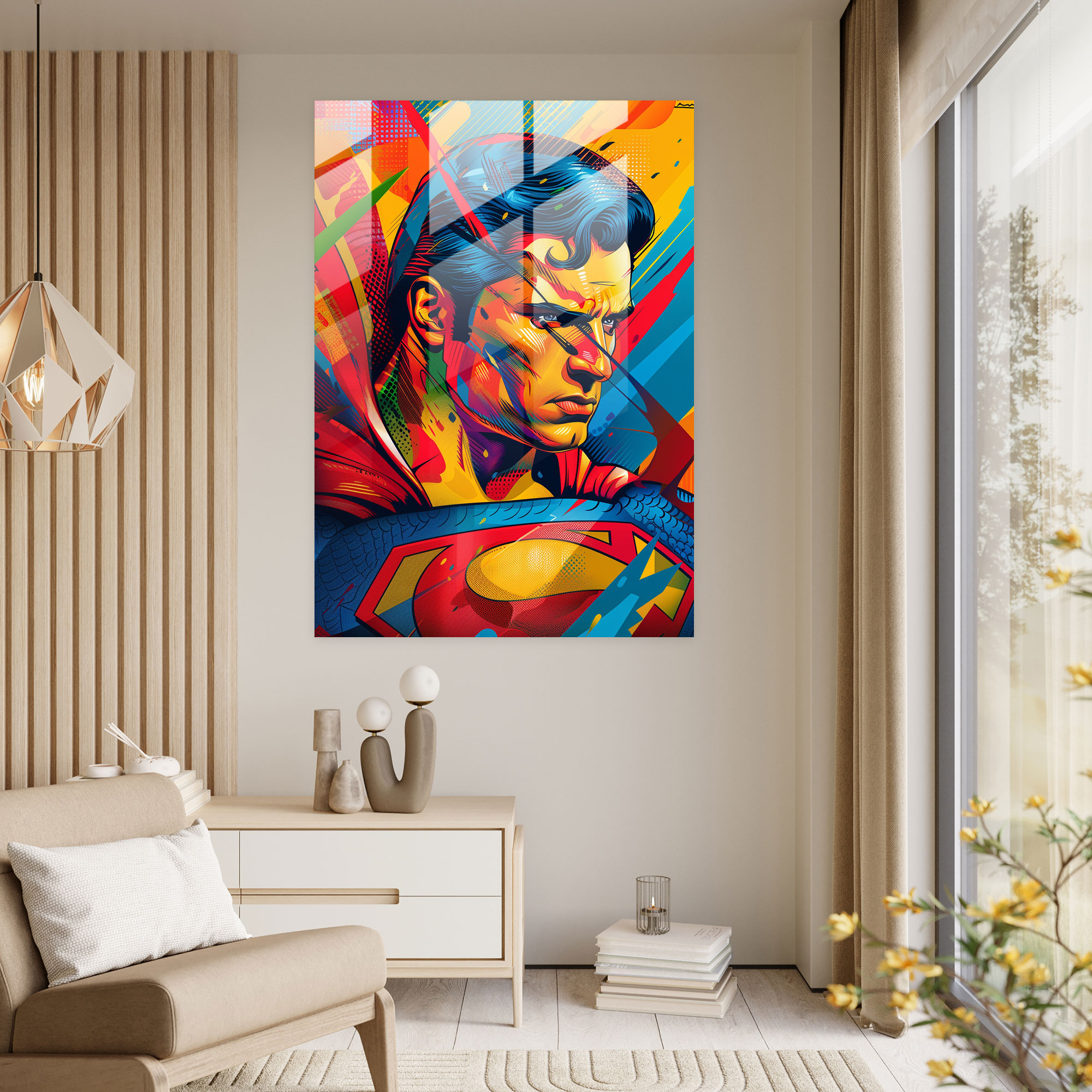 Popart Style Glass Print - Popart, Glass Art, Glass Wall Art, Popart Style