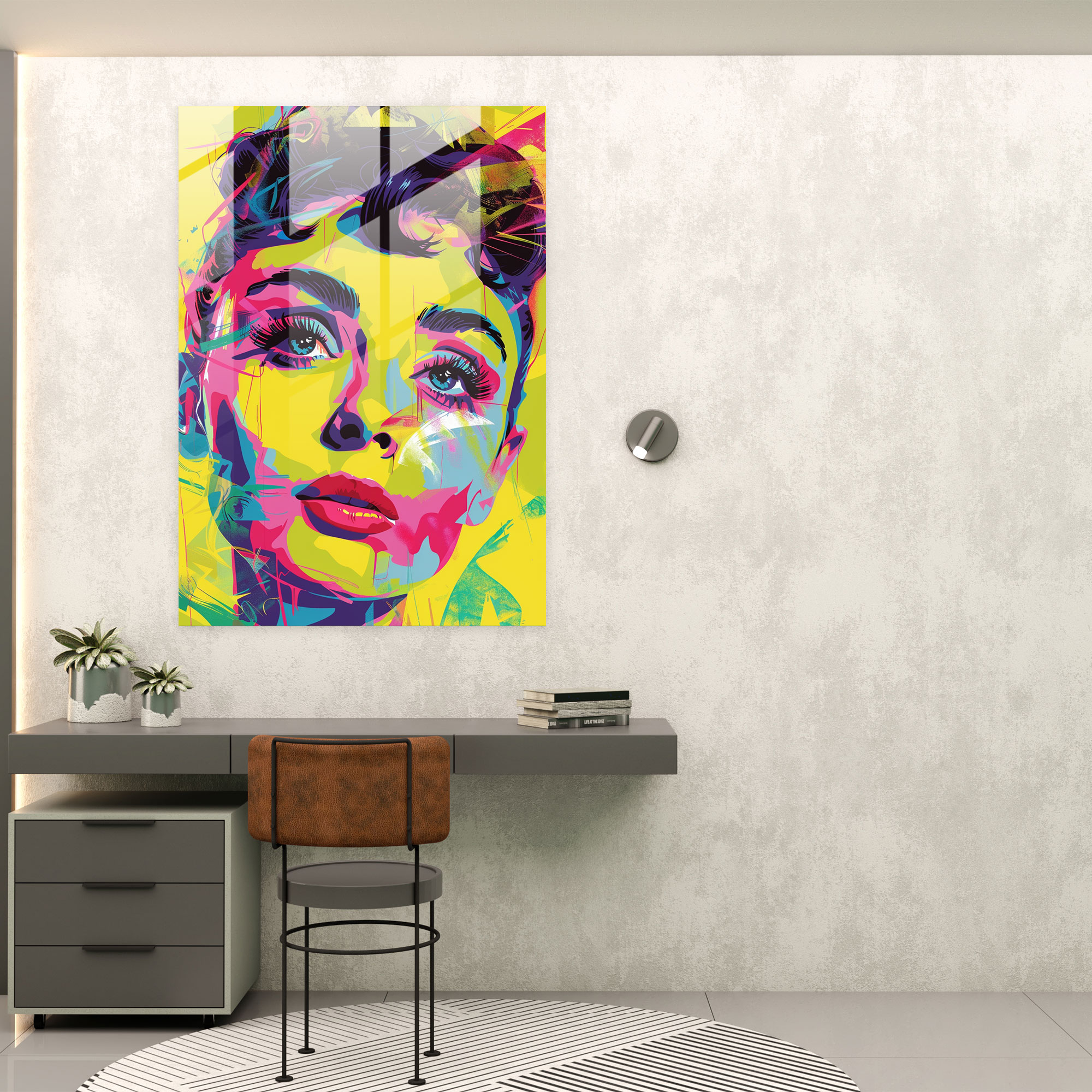 Popart Style Modern Art - Popart, Wall Decoration, Glass Print, Glass Art