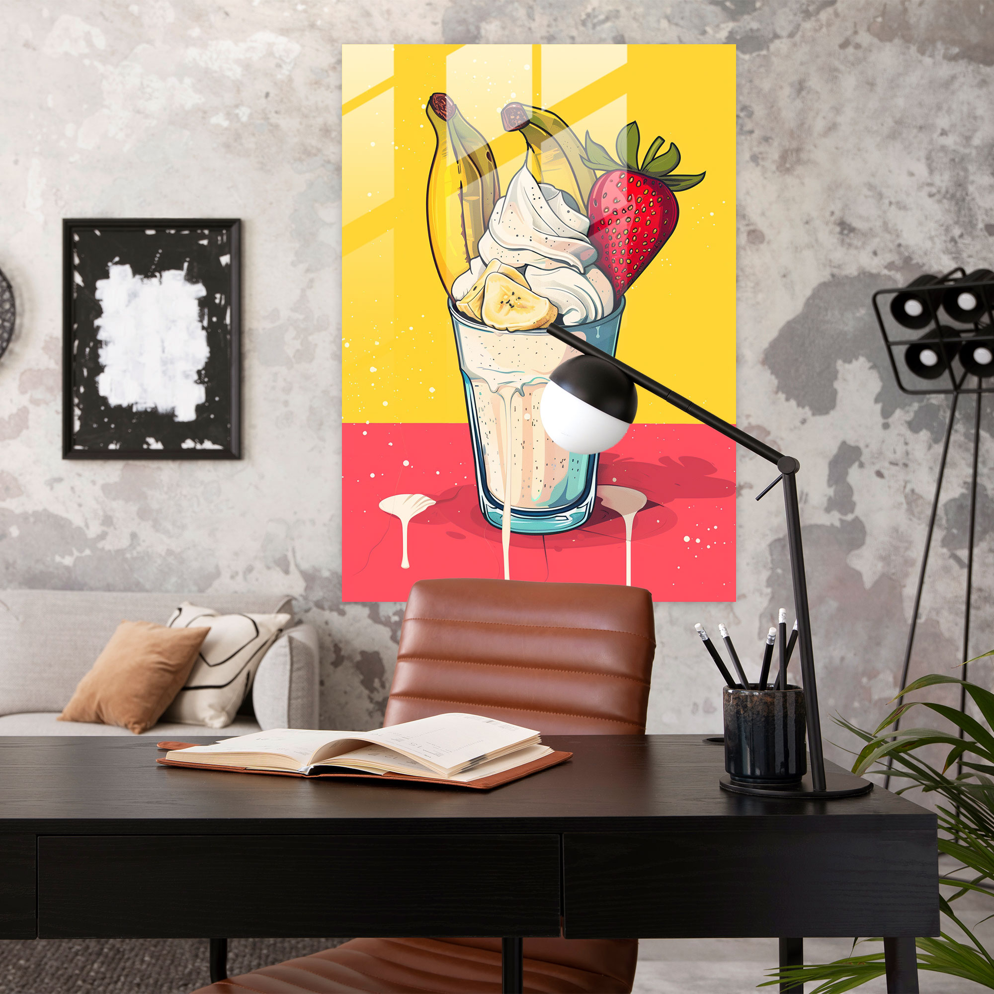 Popart Style Home Decoration - Popart, Glass Wall Art, Glass Print, Wall Decoration