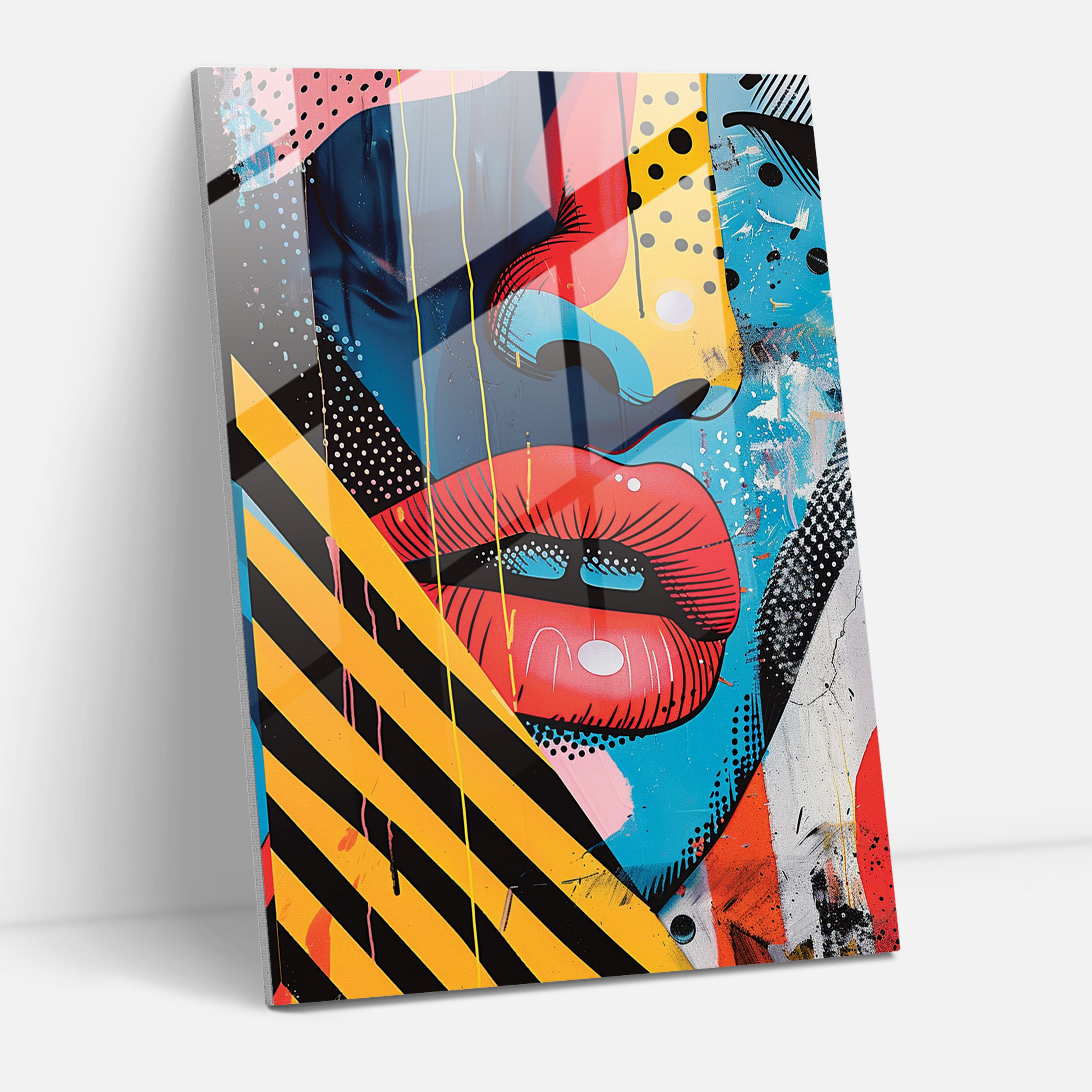 Popart Style Wall Decoration - Popart, Glass Wall Art, Home Decoration, Glass Art
