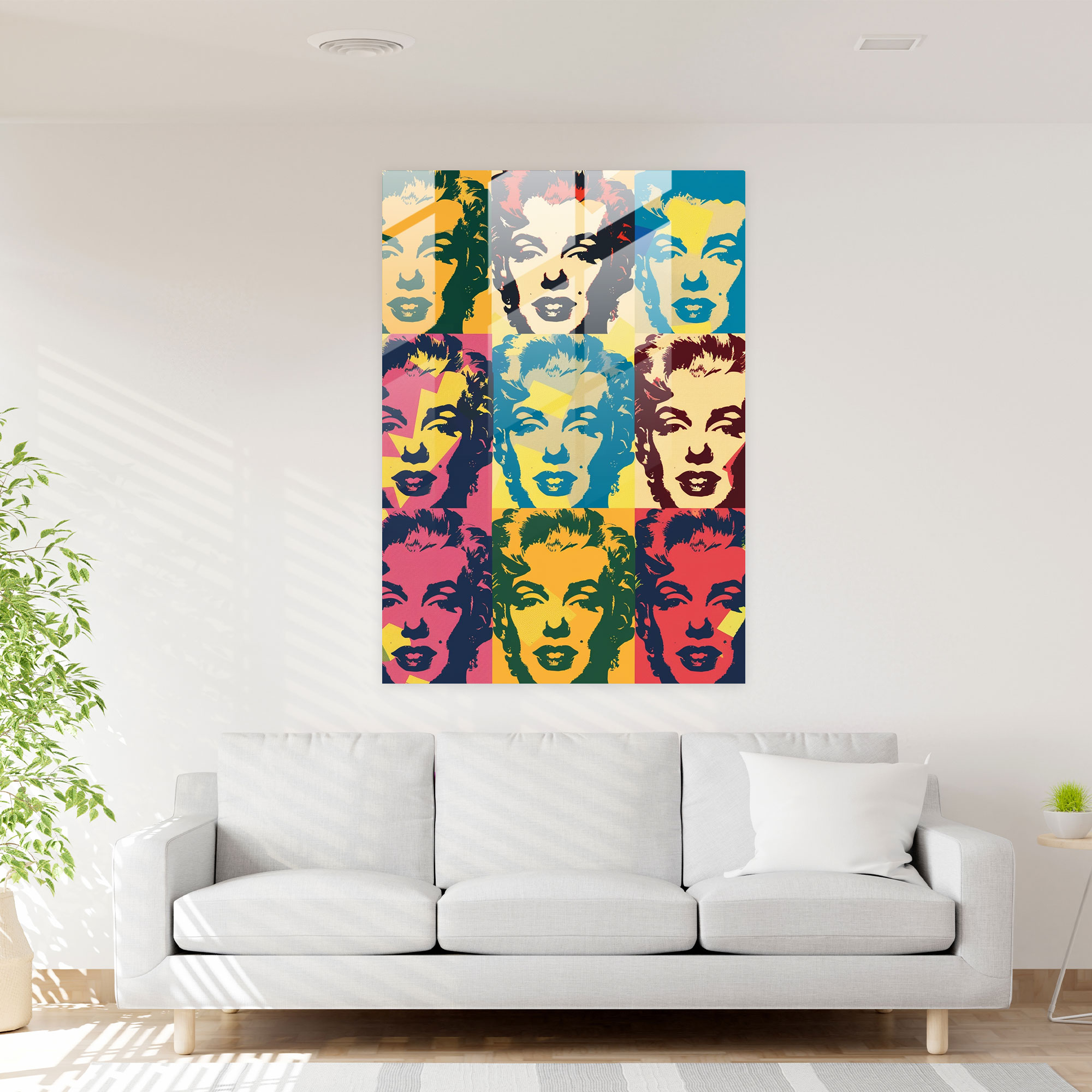 Popart Style Glass Print - Popart, Modern Art, Wall Decoration, Glass Print