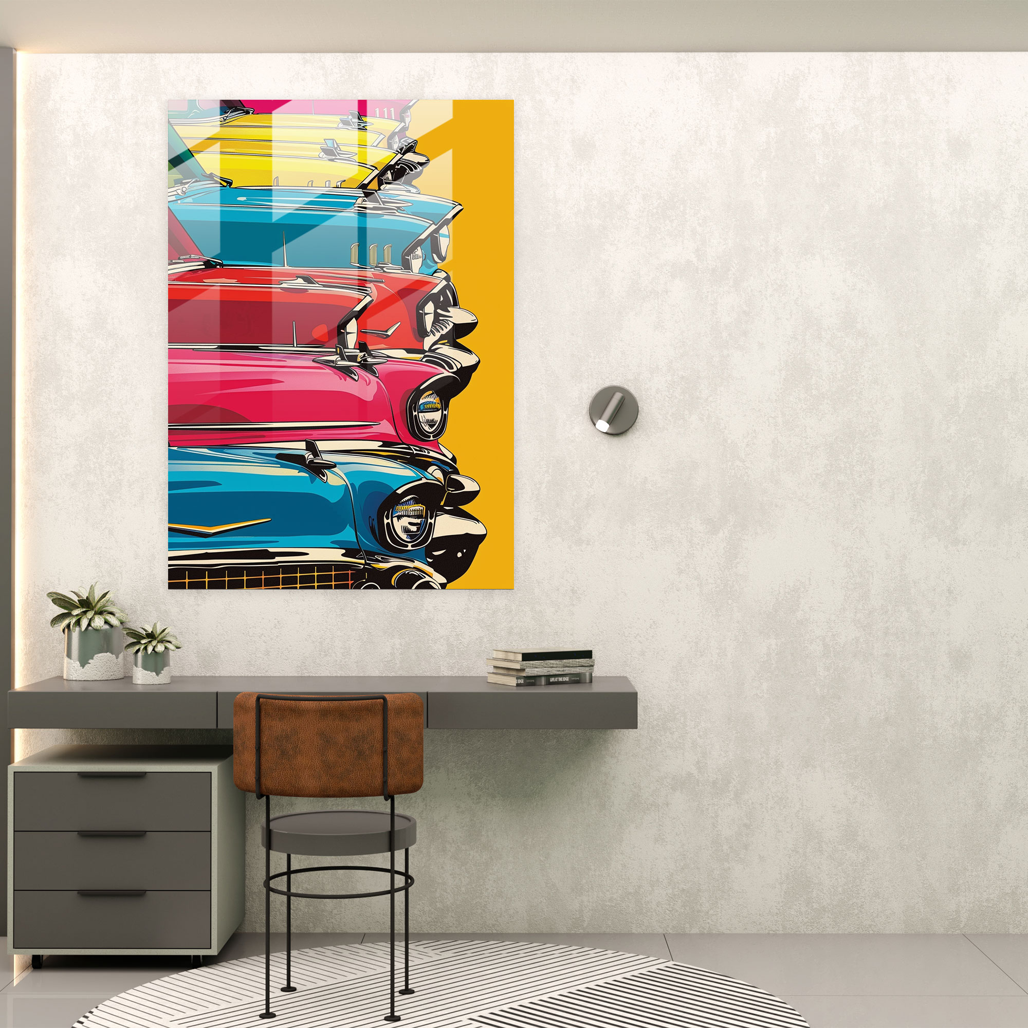 Popart Style Glass Wall Art - Popart, Popart Style, Wall Decoration, Home Decoration