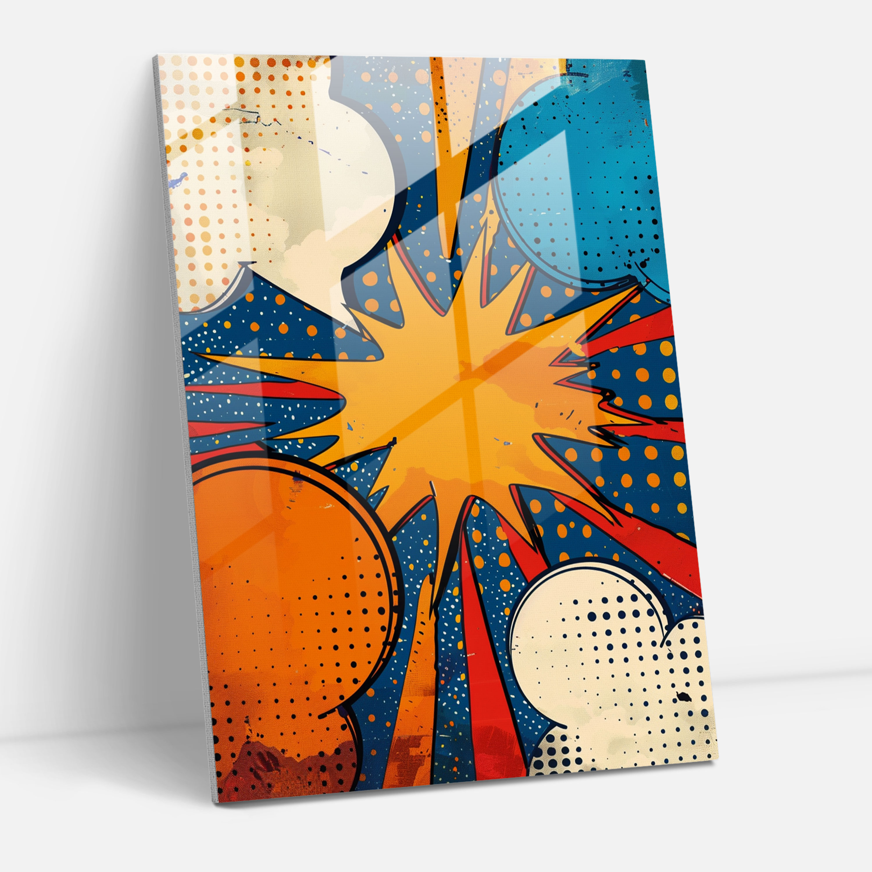 Popart Style Glass Print - Popart, Home Decoration, Glass Print, Modern Art