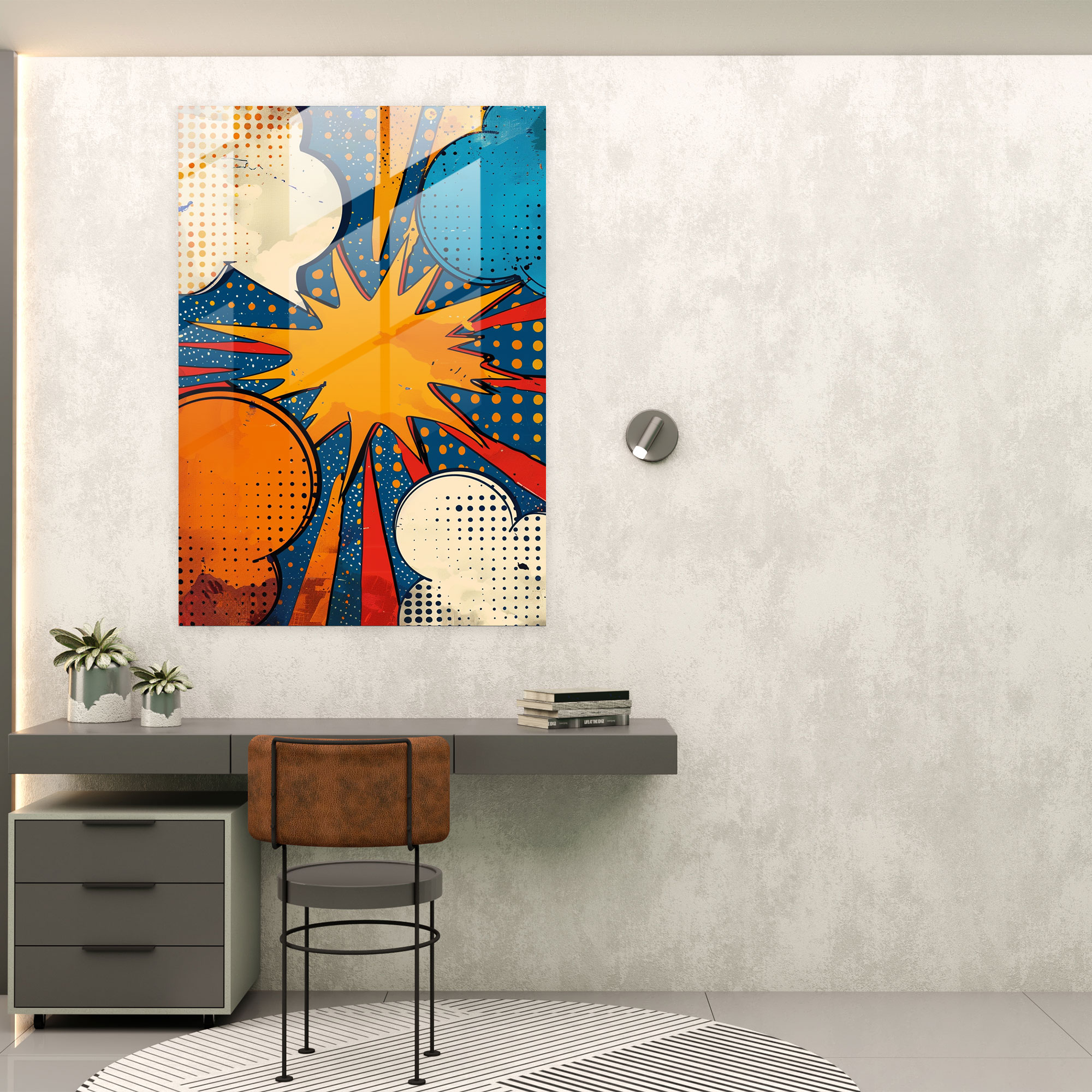 Popart Style Glass Print - Popart, Home Decoration, Glass Print, Modern Art