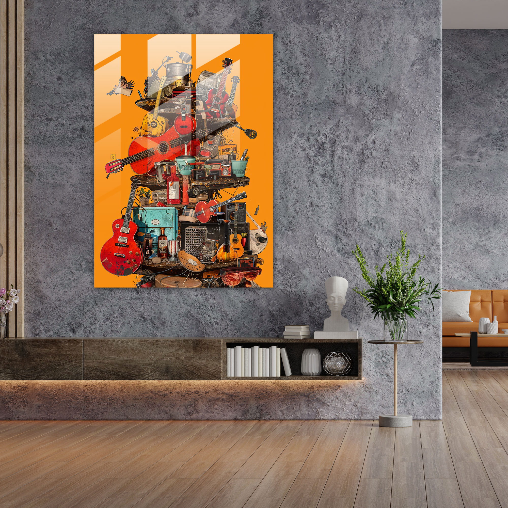 Popart Style Glass Wall Art - Popart, Wall Decoration, Glass Wall Art, Popart Style