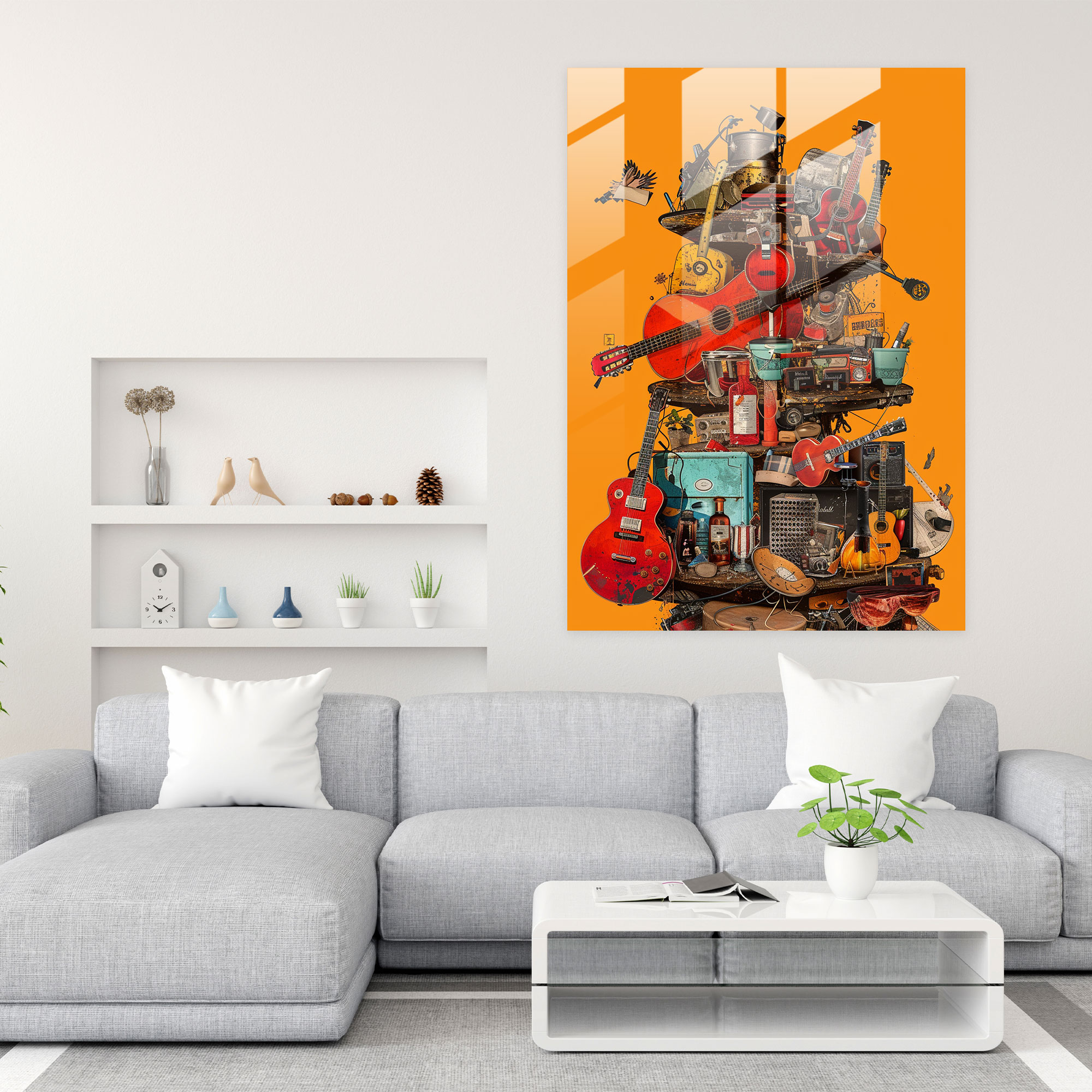 Popart Style Glass Wall Art - Popart, Wall Decoration, Glass Wall Art, Popart Style