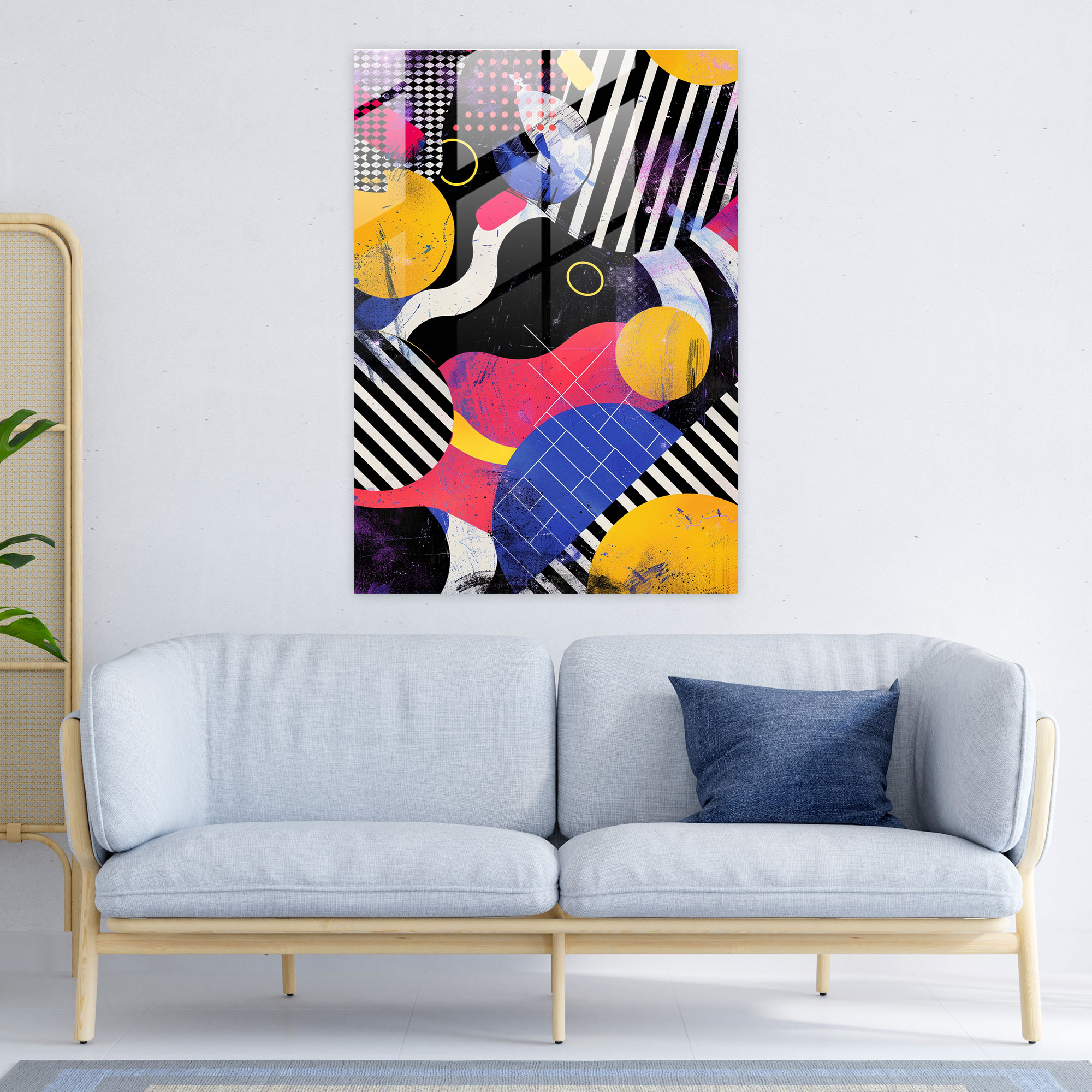 Popart Style Glass Wall Art - Popart, Glass Art, Modern Art, Glass Wall Art