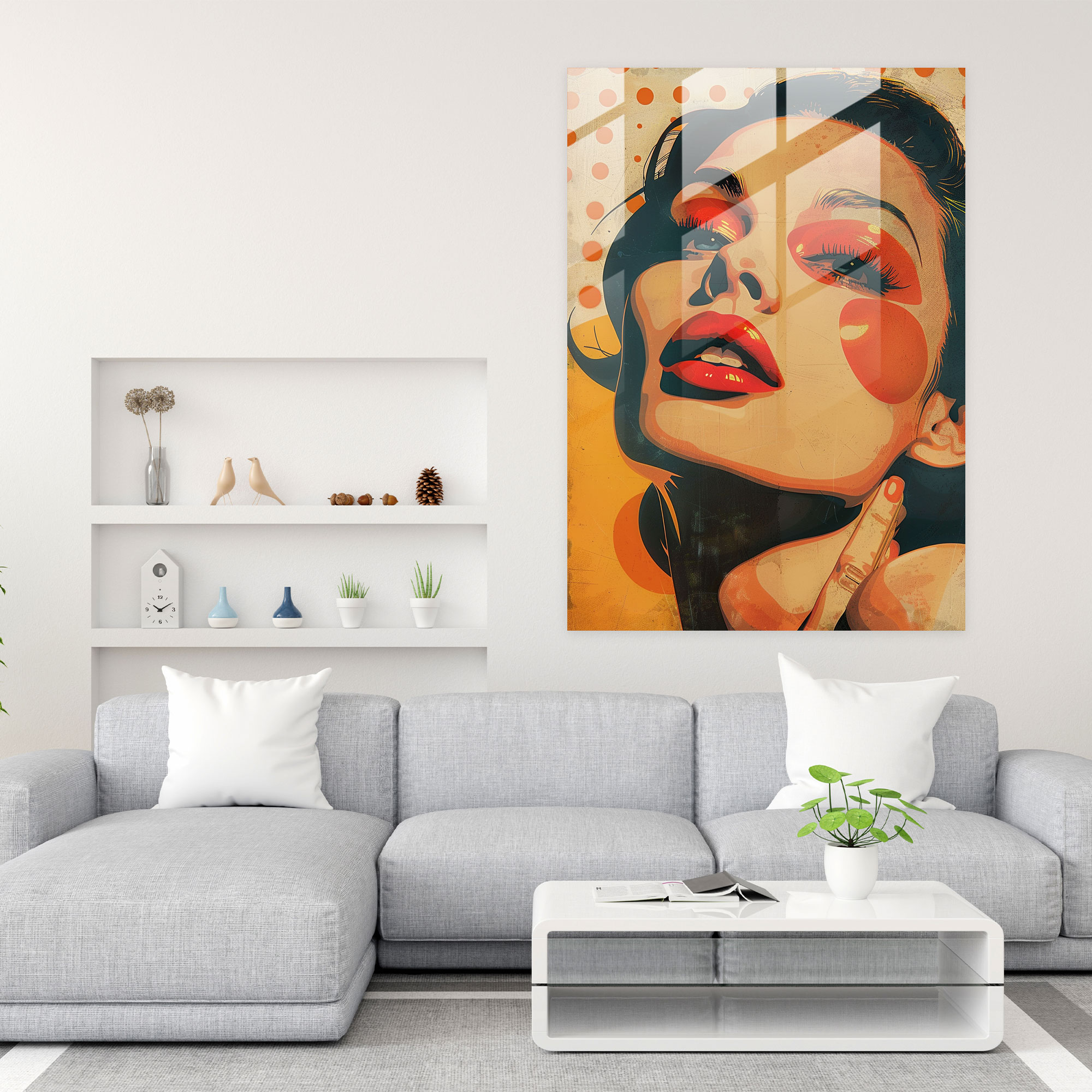 Popart Style Glass Art - Popart, Popart Style, Wall Decoration, Glass Art