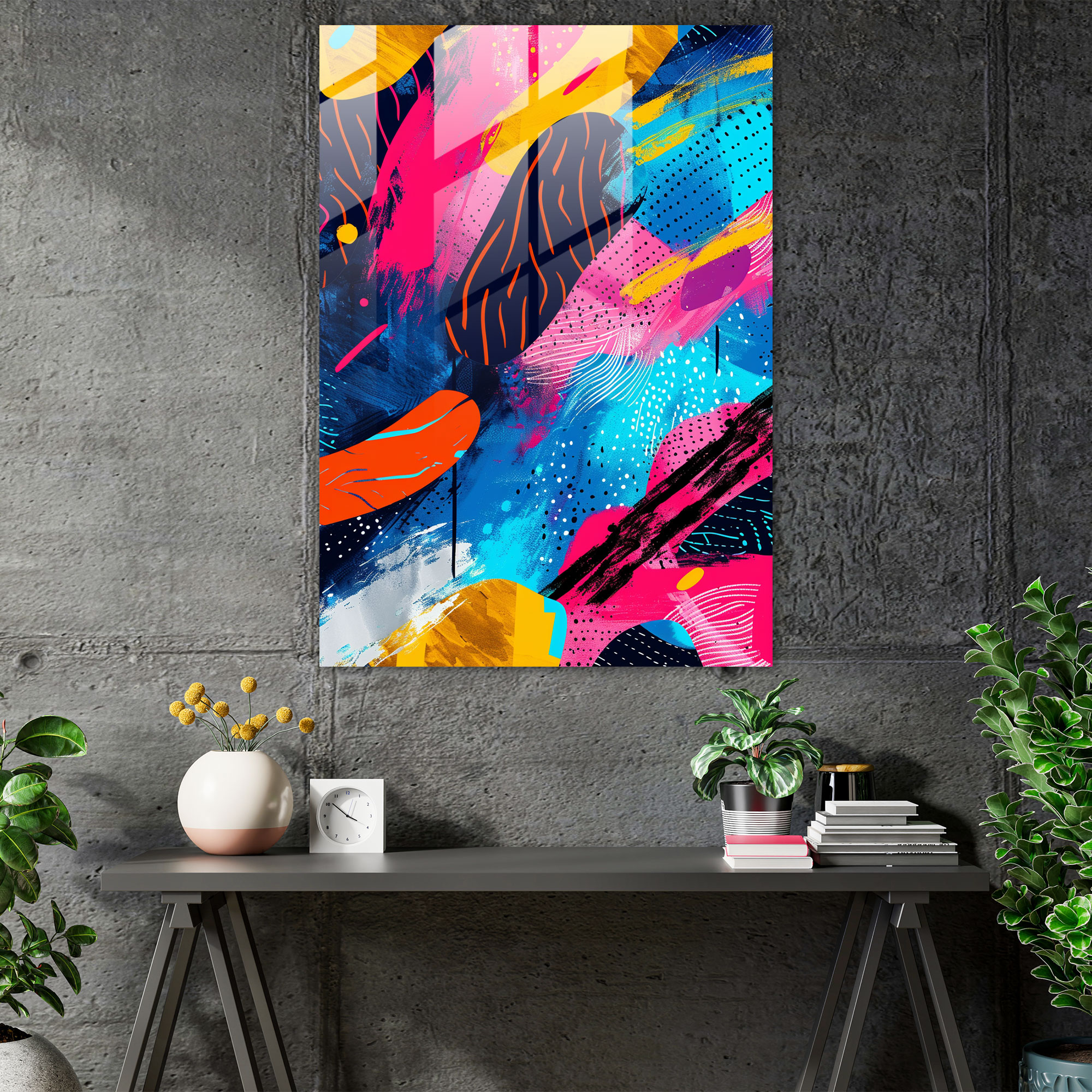 Popart Style Wall Decoration - Popart, Modern Art, Wall Decoration, Glass Print