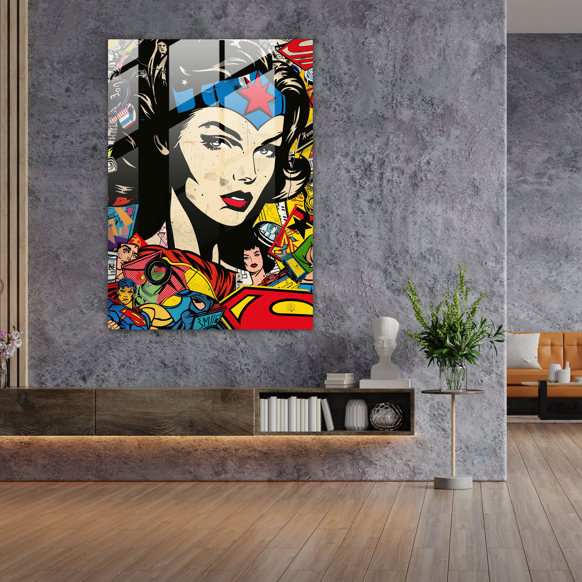 Popart Style Glass Print - Popart, Modern Art, Glass Wall Art, Popart Style