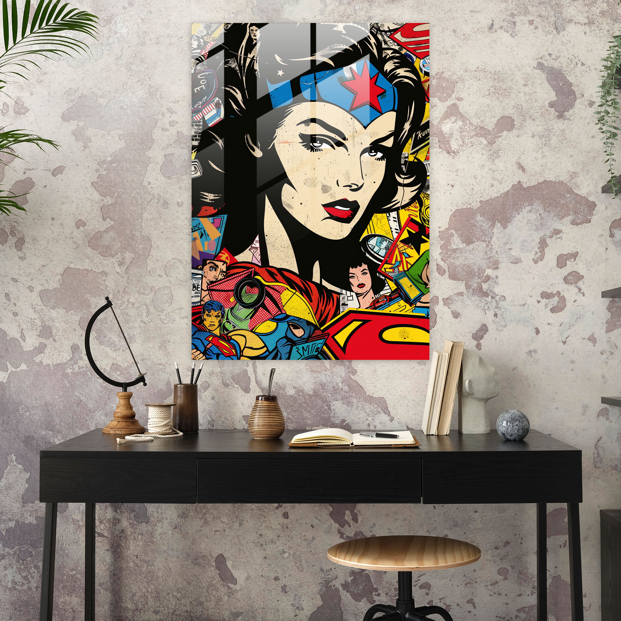 Popart Style Glass Print - Popart, Modern Art, Glass Wall Art, Popart Style