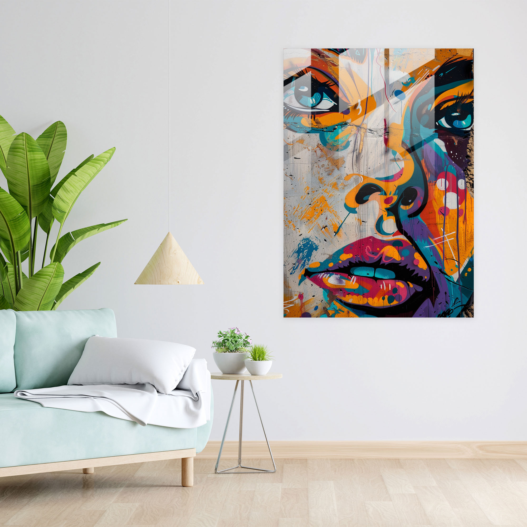 Popart Style Glass Wall Art - Popart, Glass Wall Art, Modern Art, Glass Art