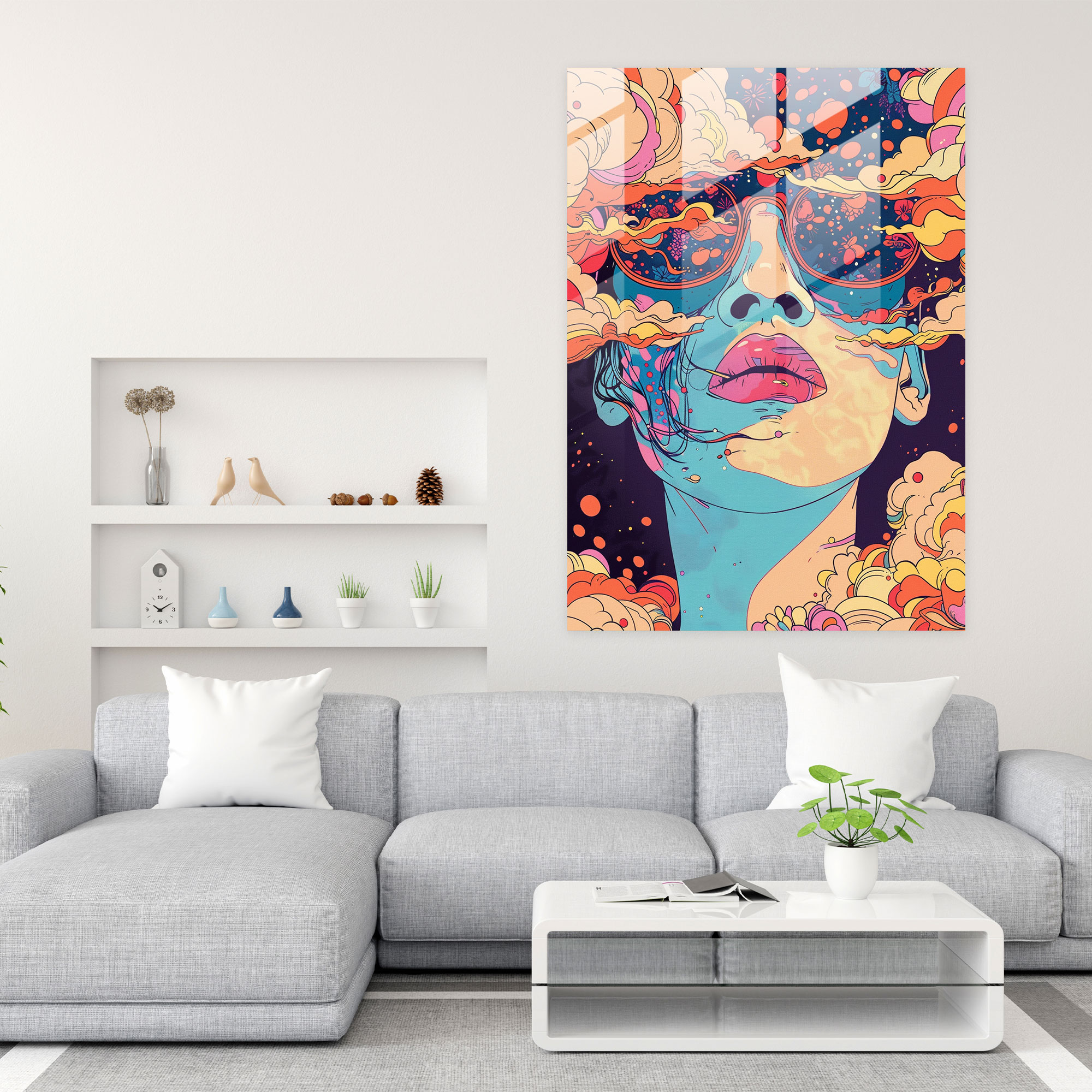 Popart Style Glass Art - Popart, Popart Style, Home Decoration, Glass Art