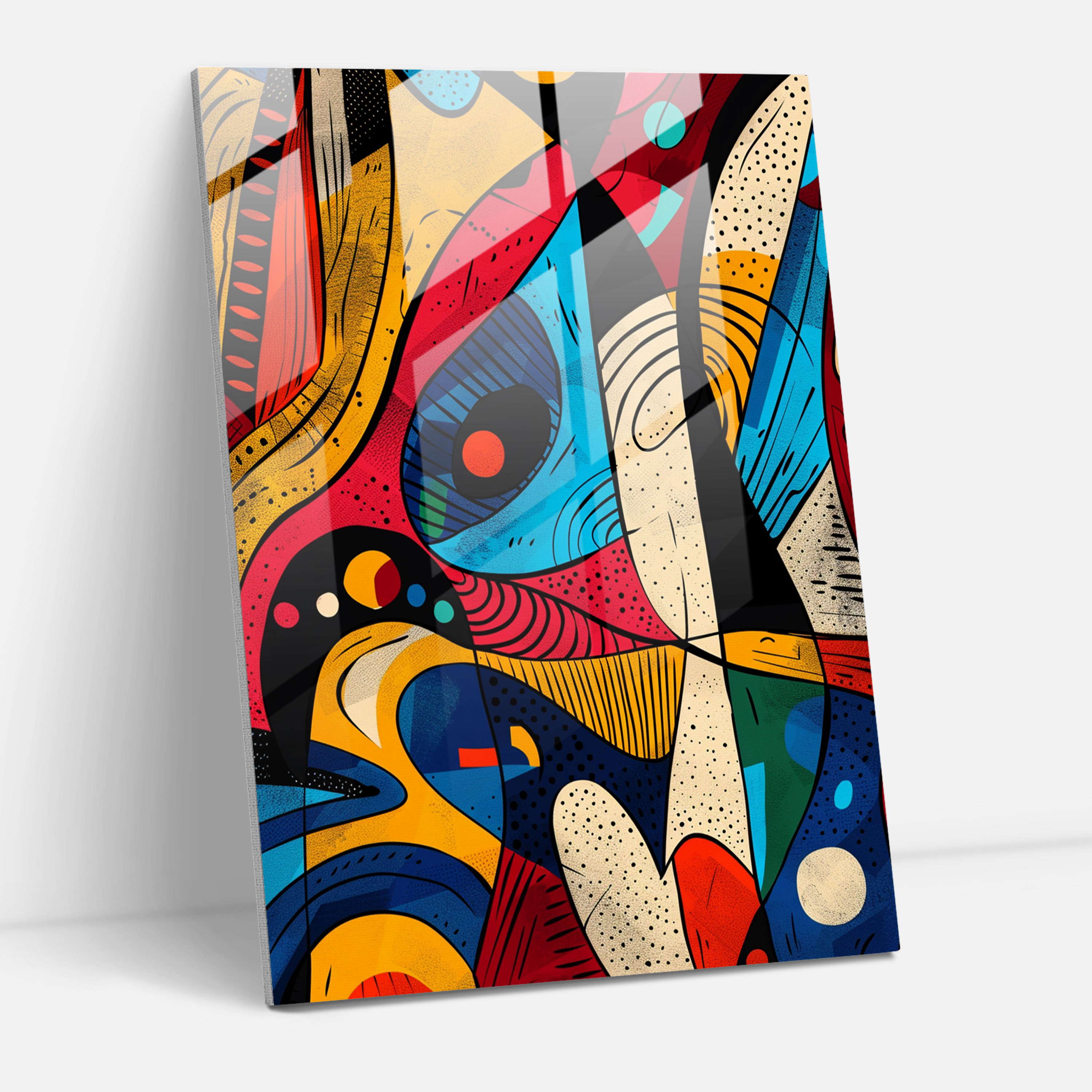Popart Style Glass Print - Popart, Home Decoration, Glass Print, Glass Wall Art