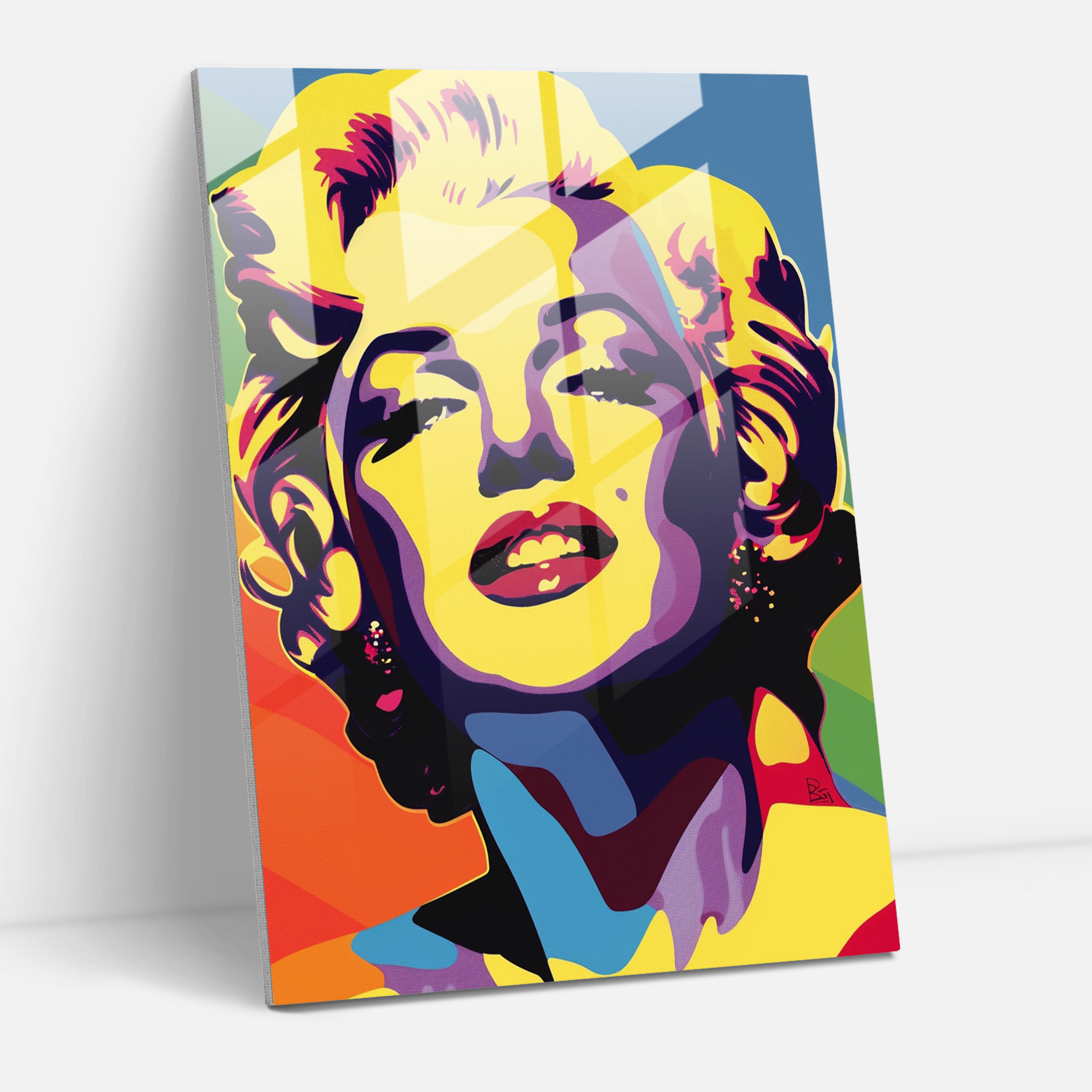 Popart Style Glass Wall Art - Popart, Glass Art, Popart Style, Modern Art