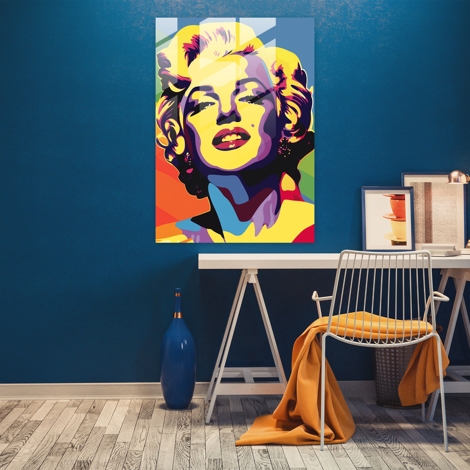 Popart Style Glass Wall Art - Popart, Glass Art, Popart Style, Modern Art