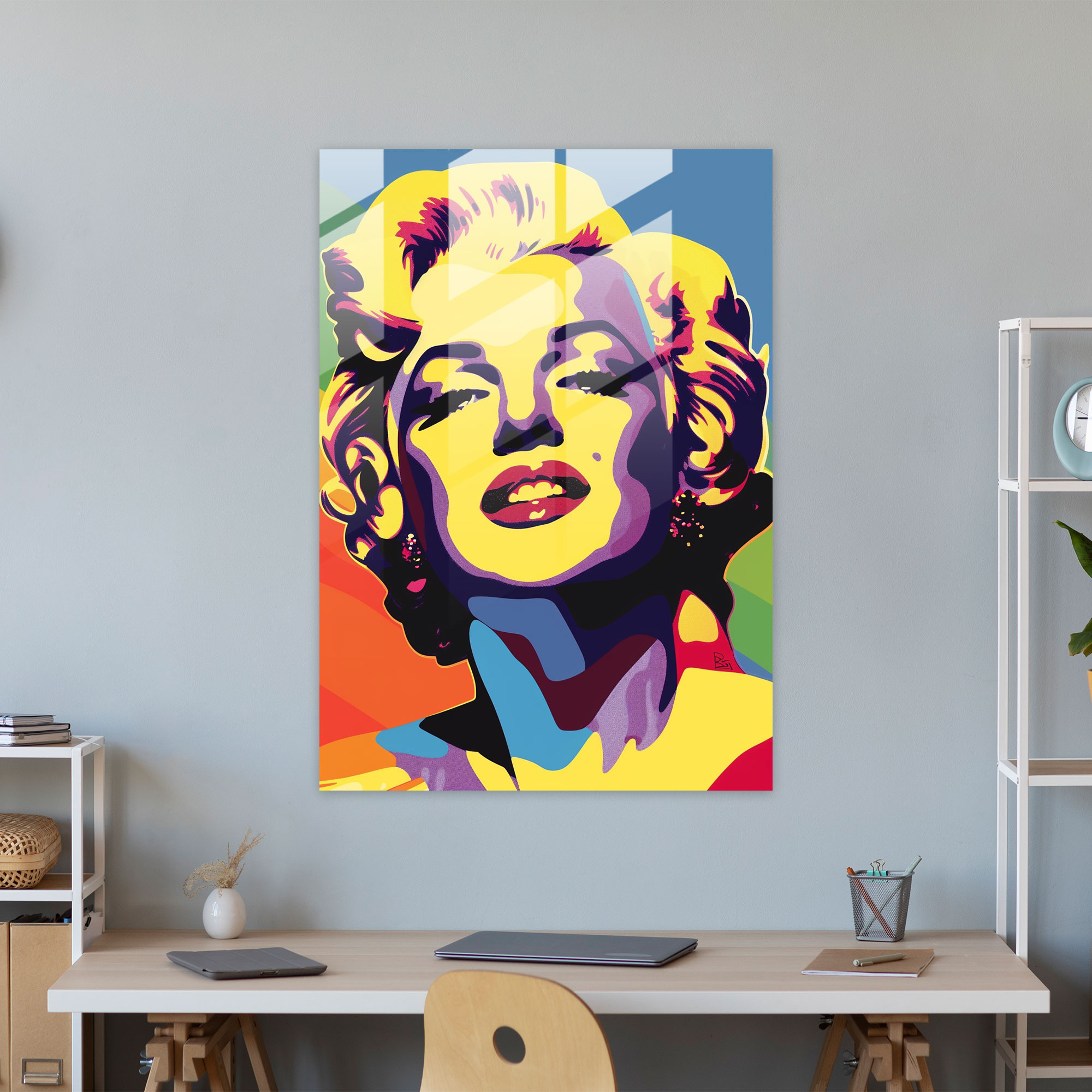 Popart Style Glass Wall Art - Popart, Glass Art, Popart Style, Modern Art