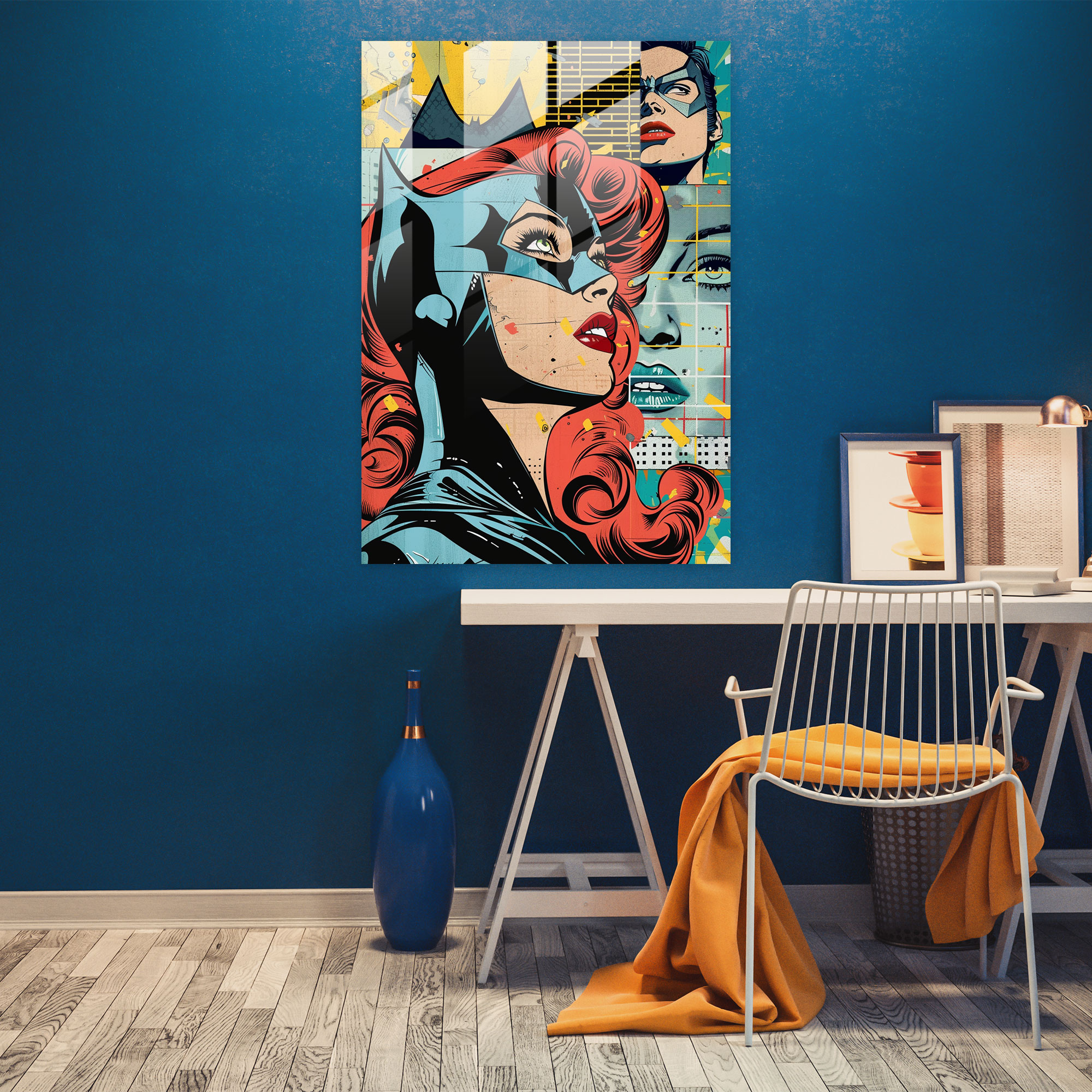 Popart Style Glass Art - Popart, Modern Art, Home Decoration, Glass Art