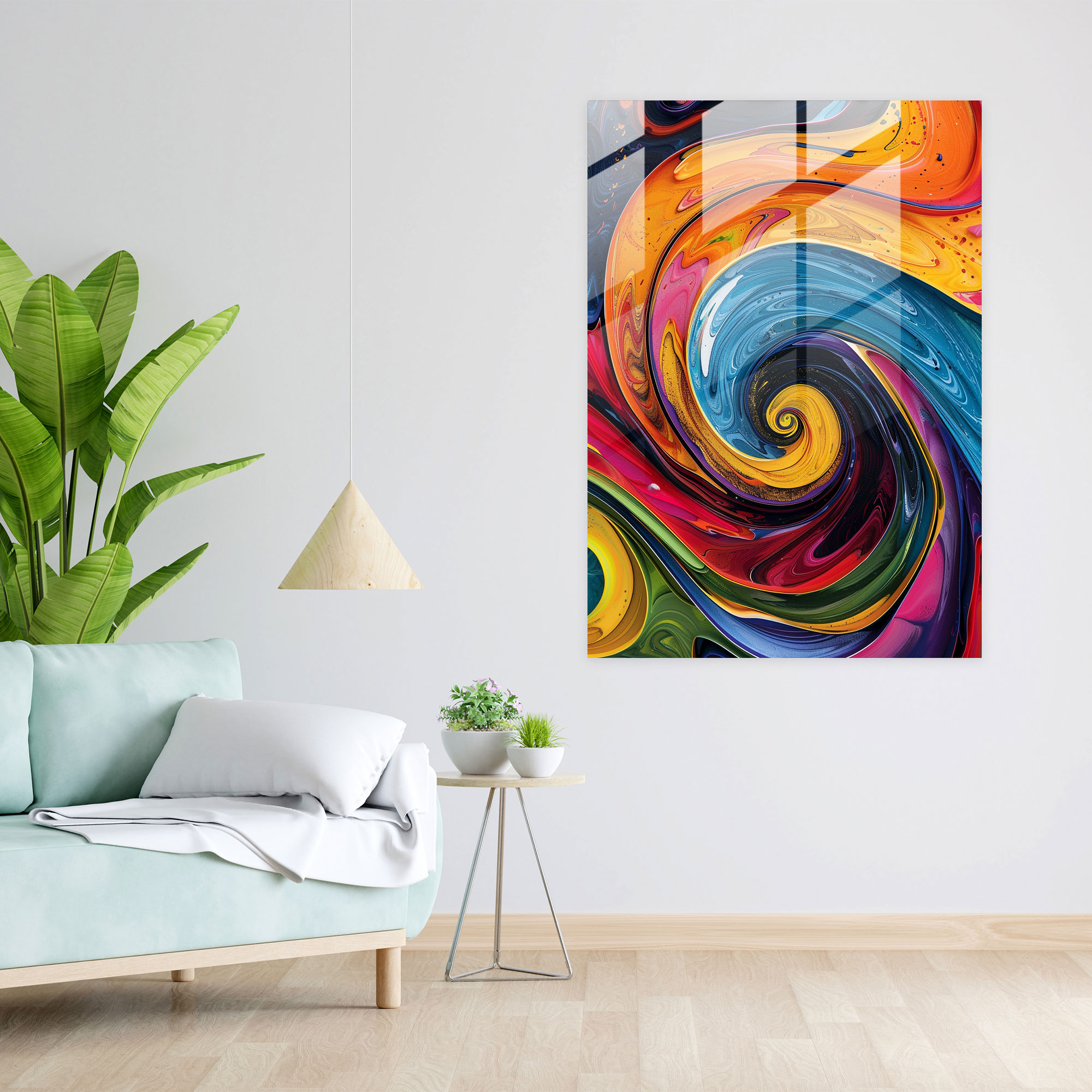 Popart Style Modern Art - Popart, Modern Art, Home Decoration, Glass Print