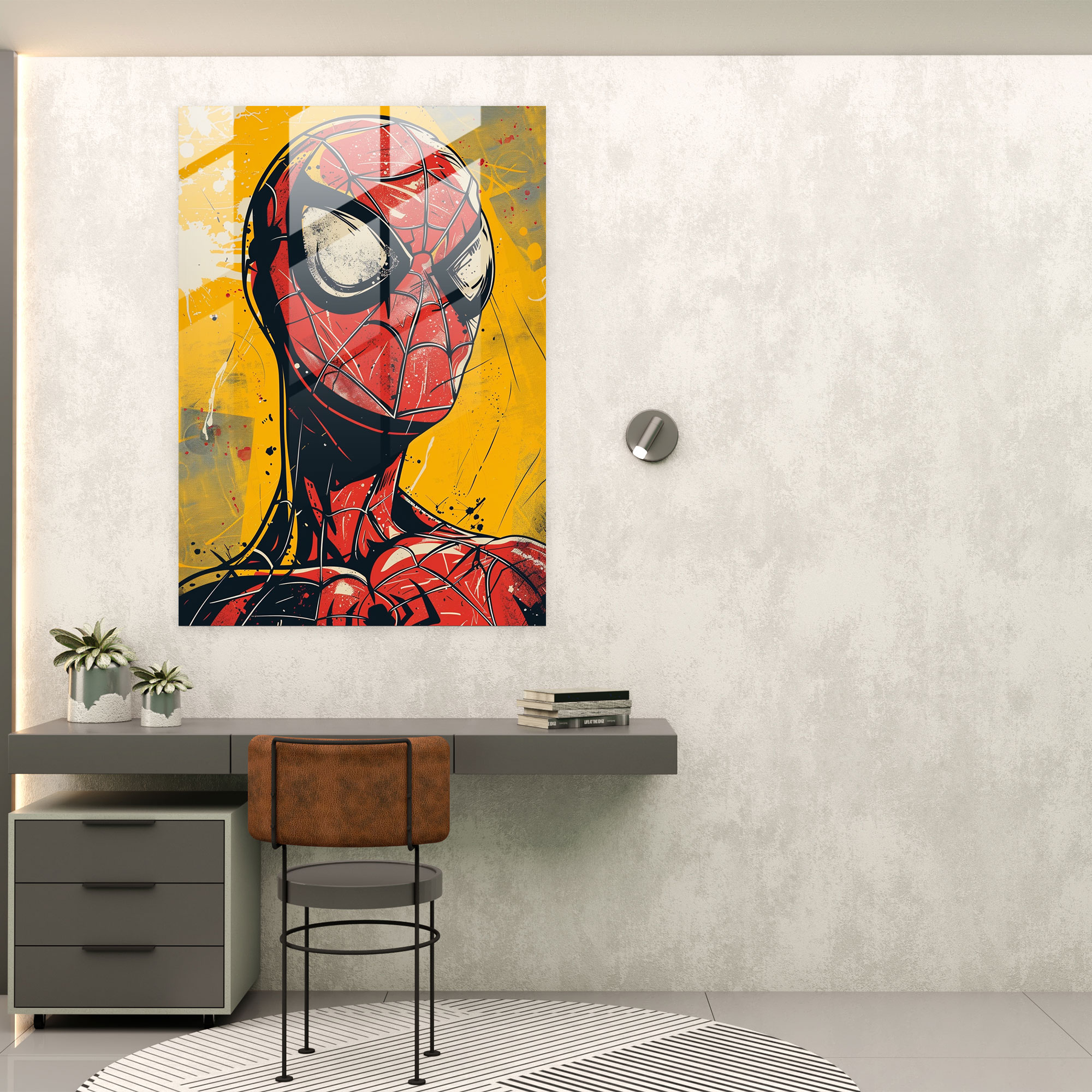 Popart Style Glass Wall Art - Popart, Glass Print, Modern Art, Home Decoration