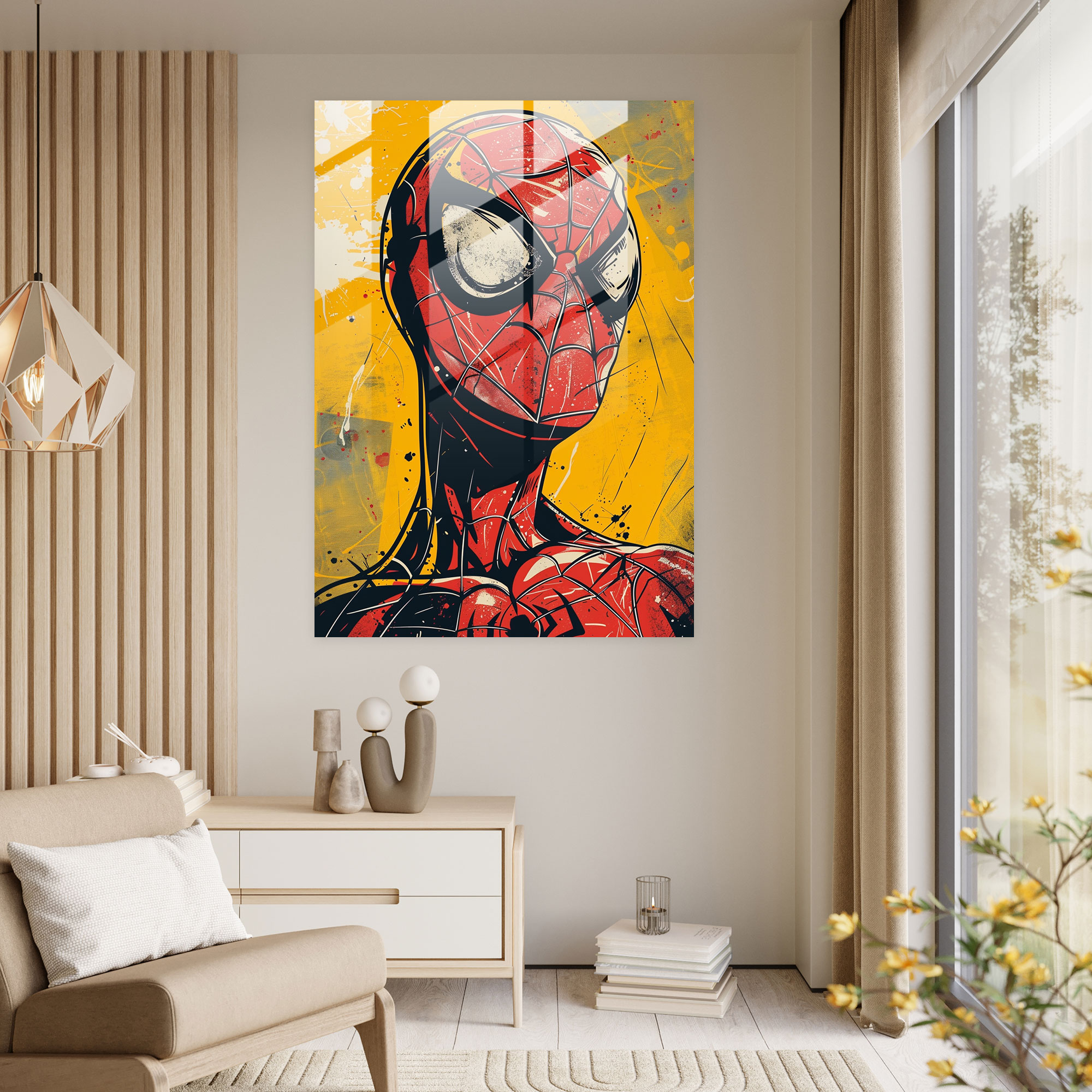 Popart Style Glass Wall Art - Popart, Glass Print, Modern Art, Home Decoration