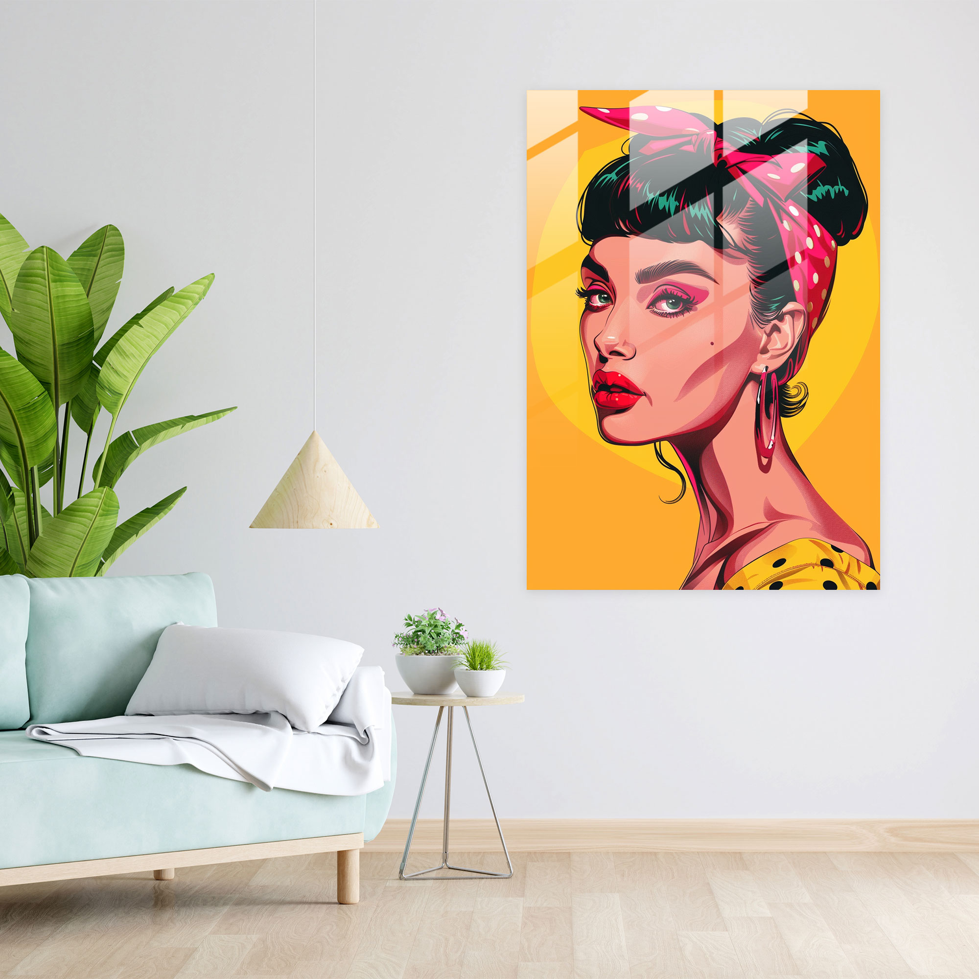 Popart Style Modern Art - Popart, Wall Decoration, Glass Wall Art, Glass Art