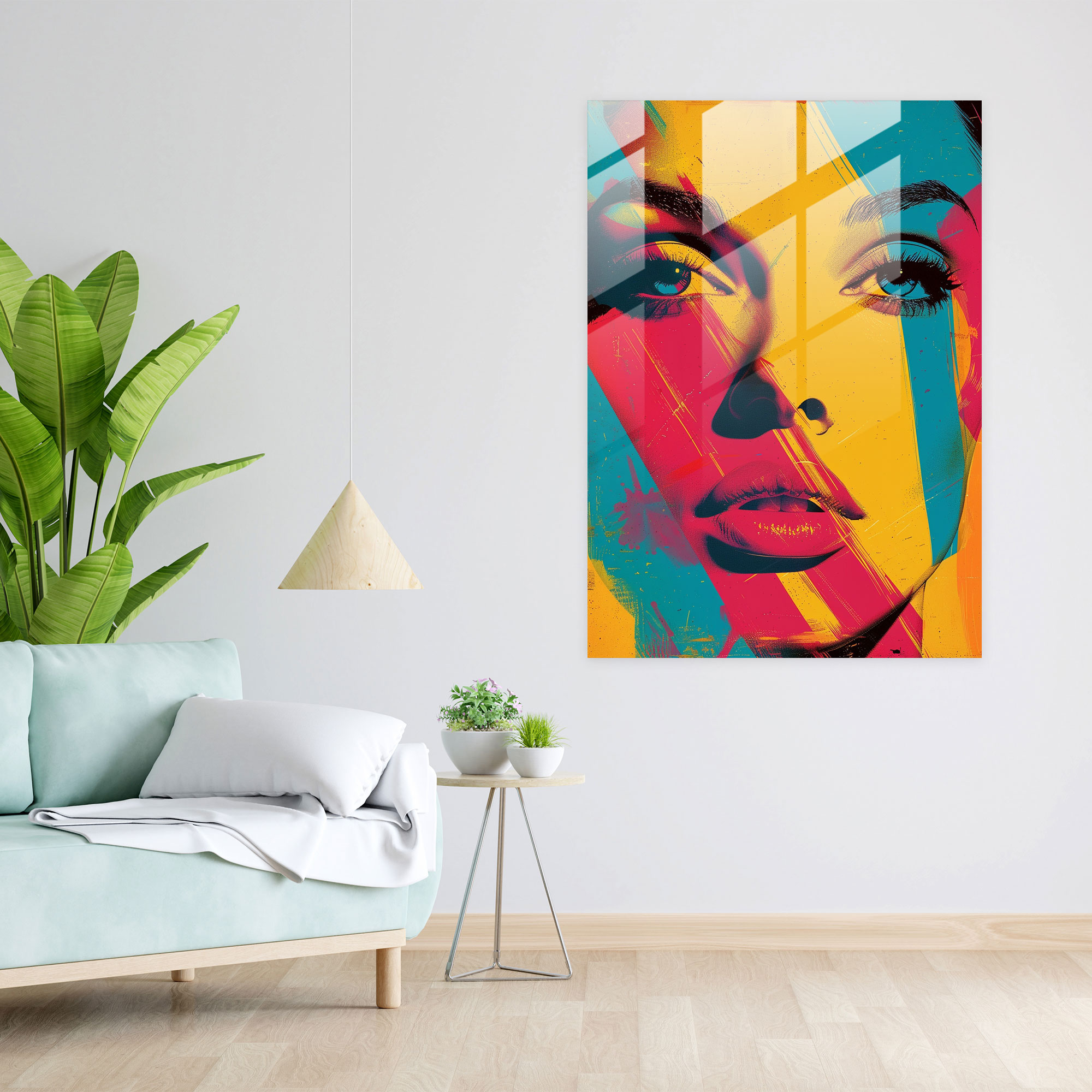 Popart Style Glass Wall Art - Popart, Popart Style, Wall Decoration, Home Decoration