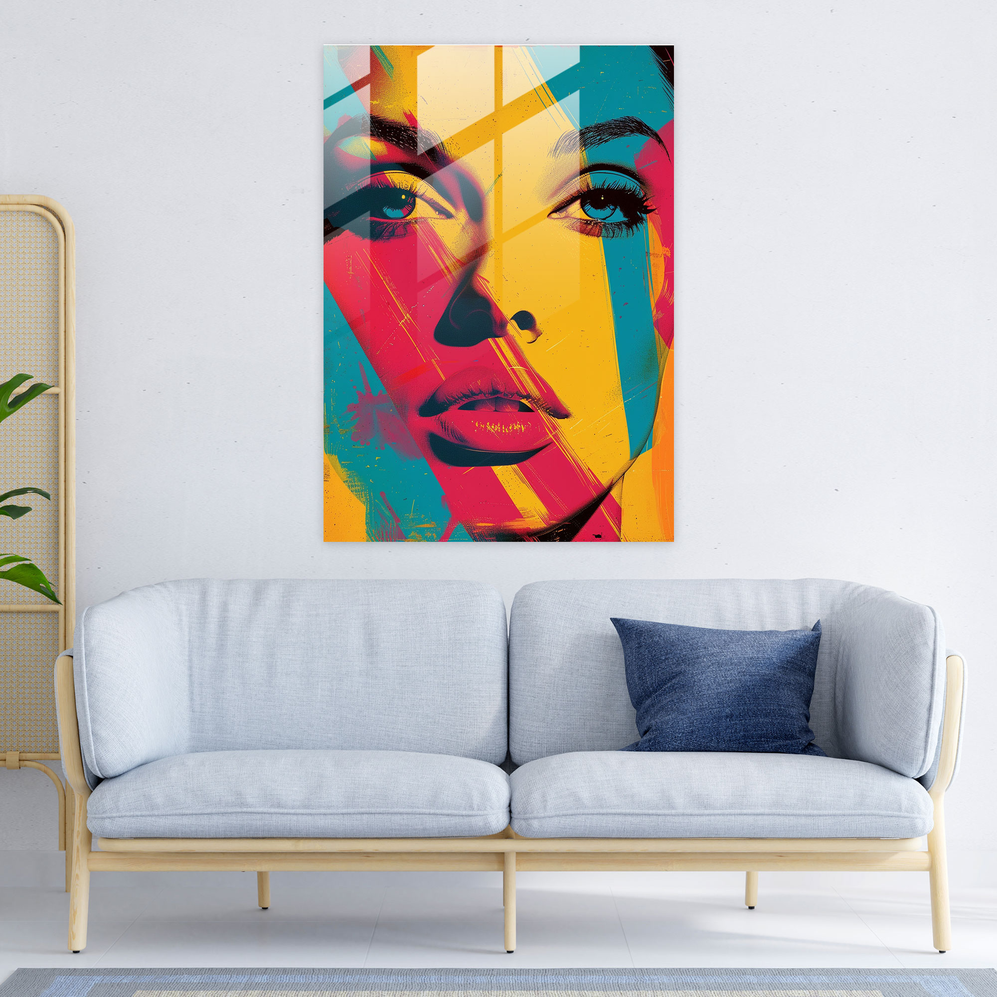Popart Style Glass Wall Art - Popart, Popart Style, Wall Decoration, Home Decoration