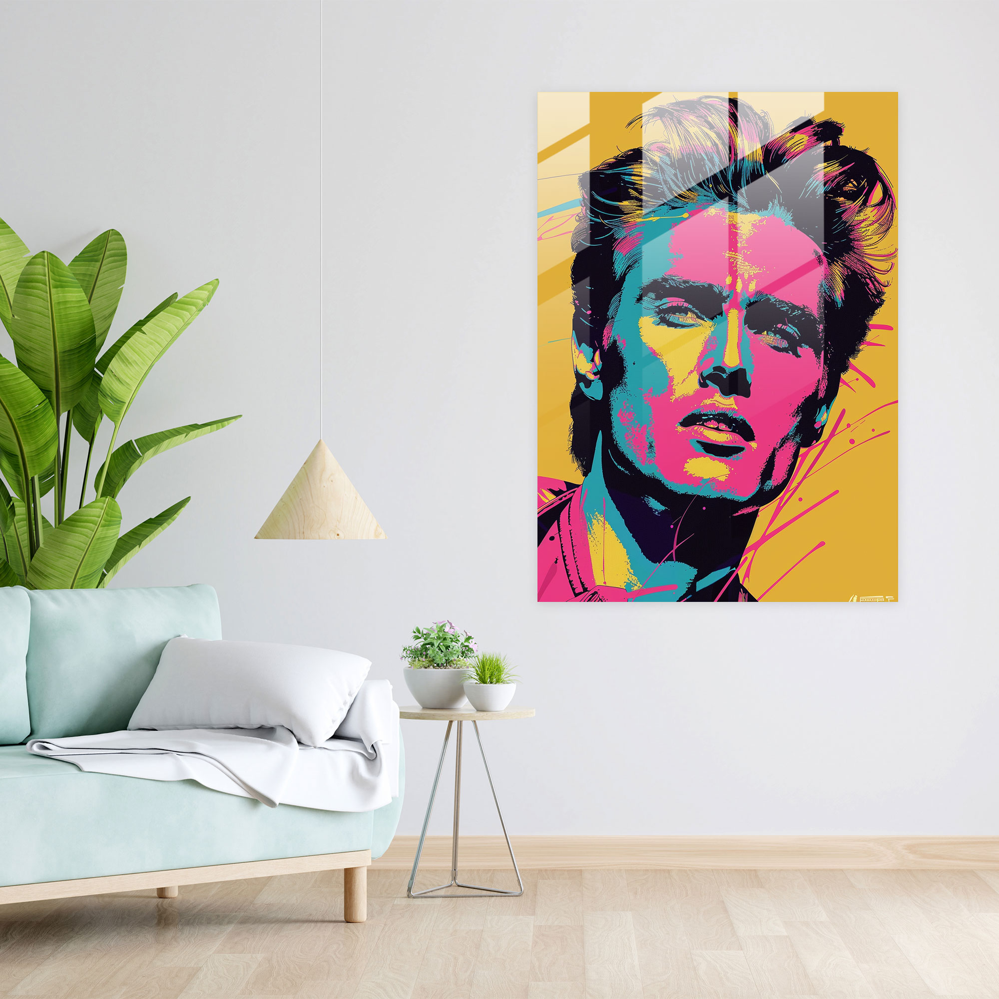Popart Style Wall Decoration - Popart, Glass Print, Glass Art, Modern Art