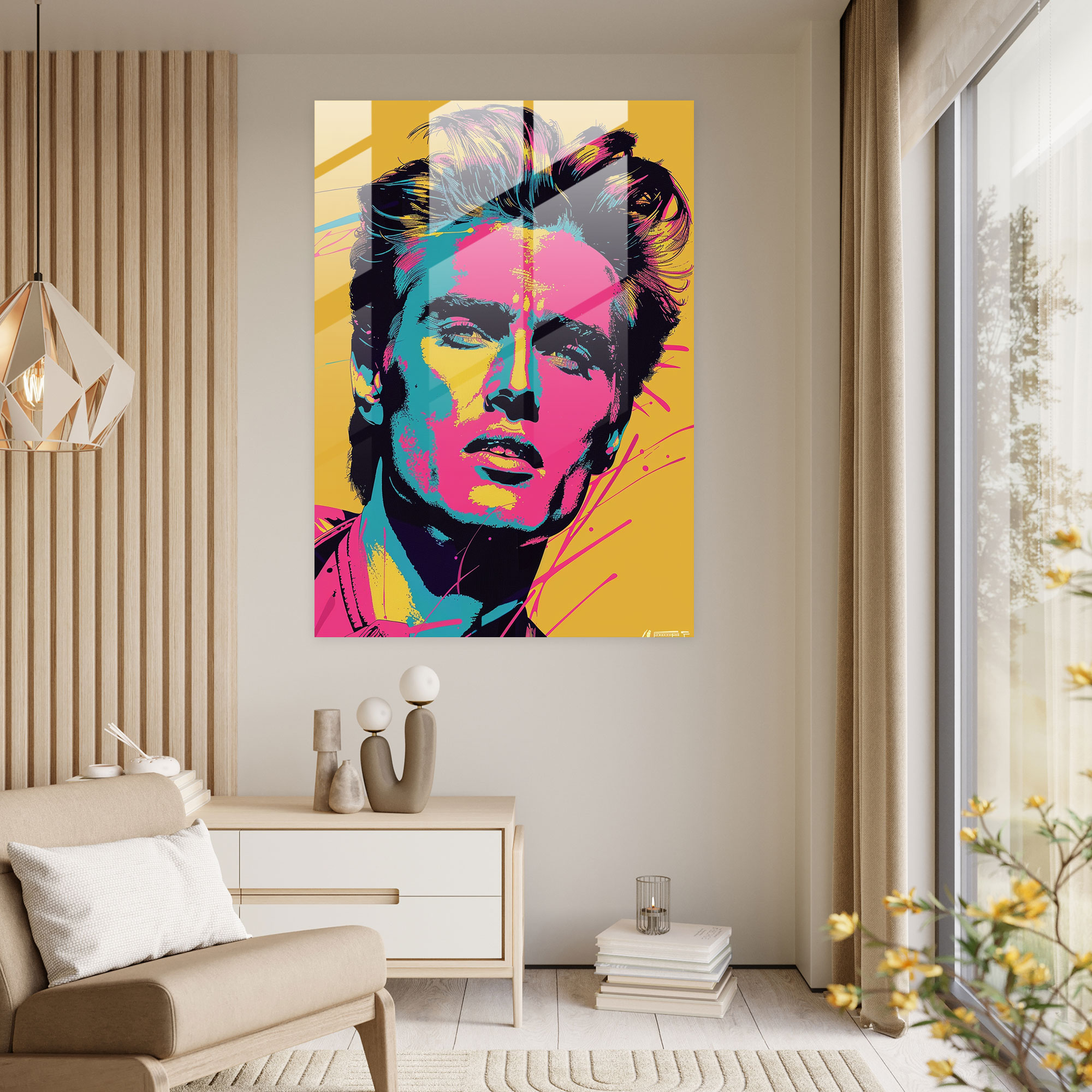 Popart Style Wall Decoration - Popart, Glass Print, Glass Art, Modern Art