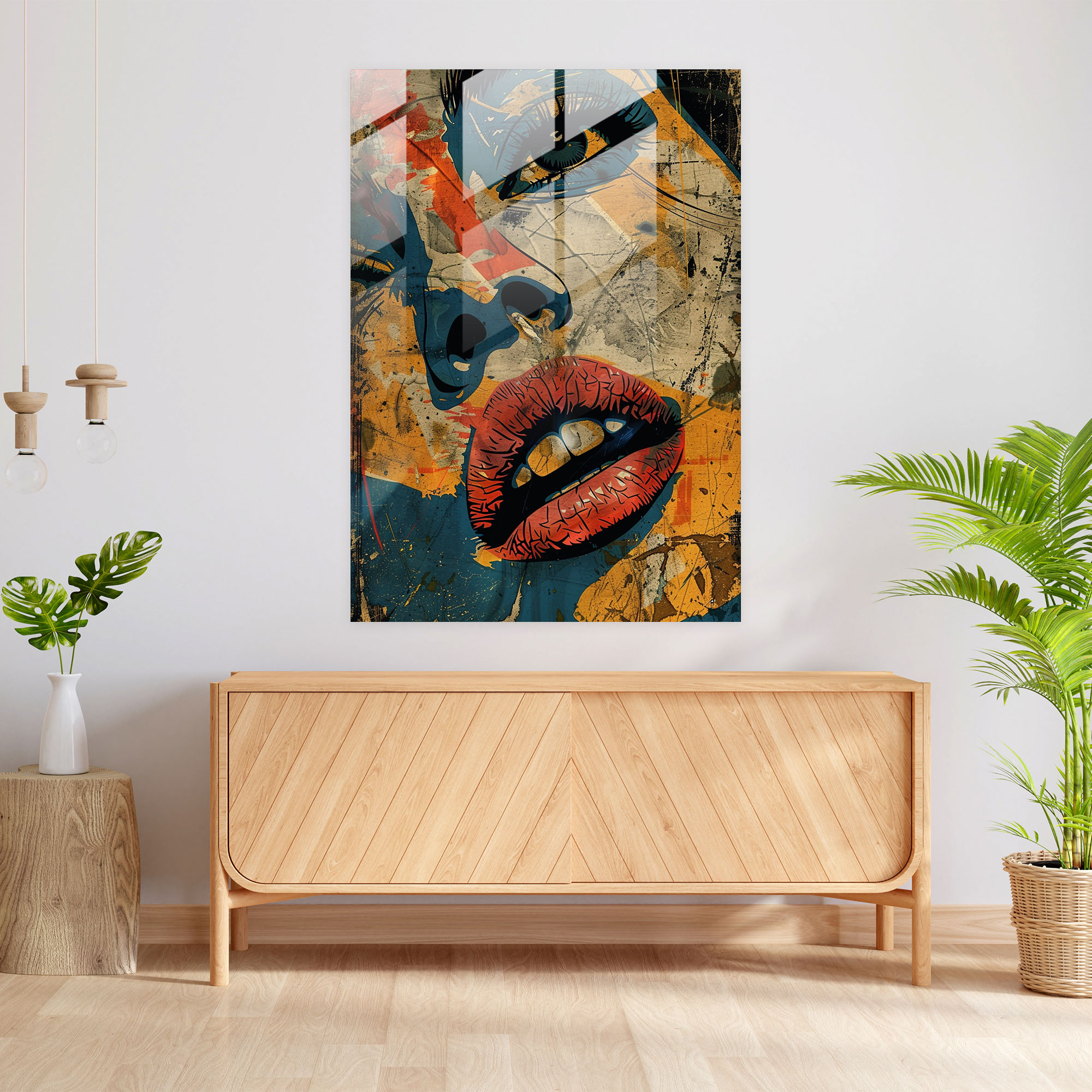 Popart Style Glass Wall Art - Popart, Popart Style, Glass Art, Glass Wall Art
