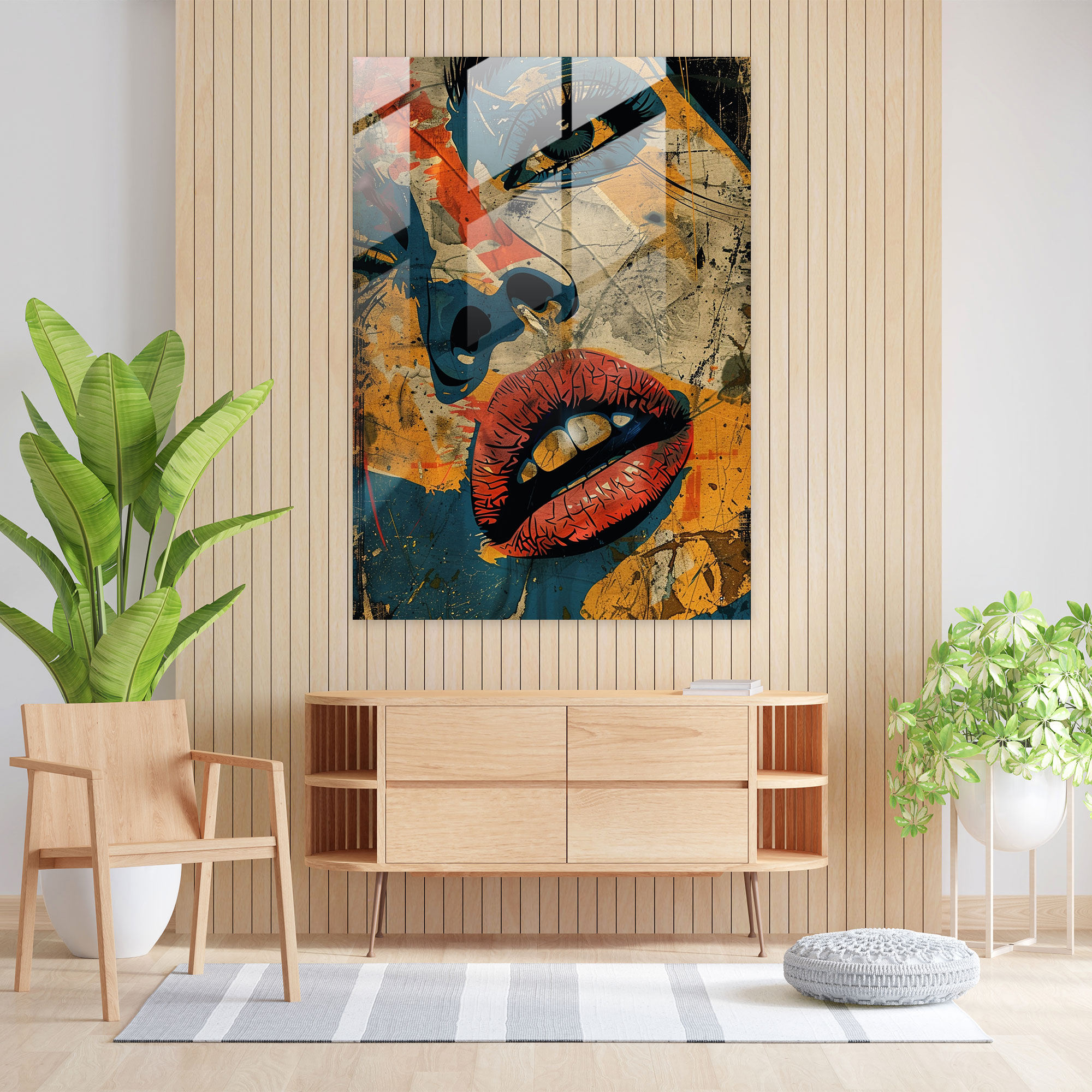 Popart Style Glass Wall Art - Popart, Popart Style, Glass Art, Glass Wall Art