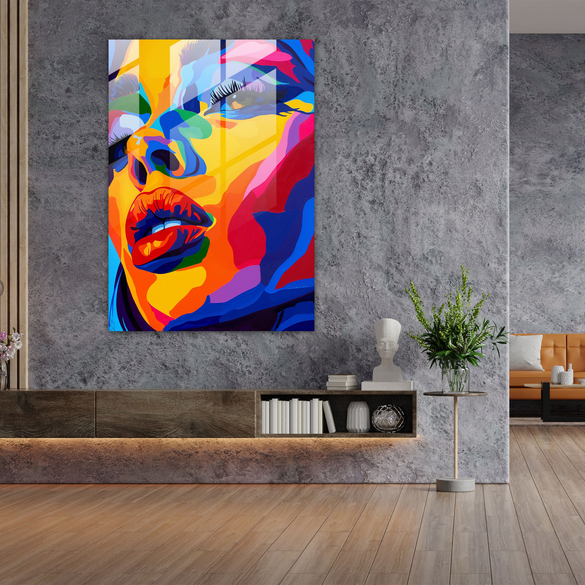 Popart Style Home Decoration - Popart, Wall Decoration, Glass Print, Modern Art