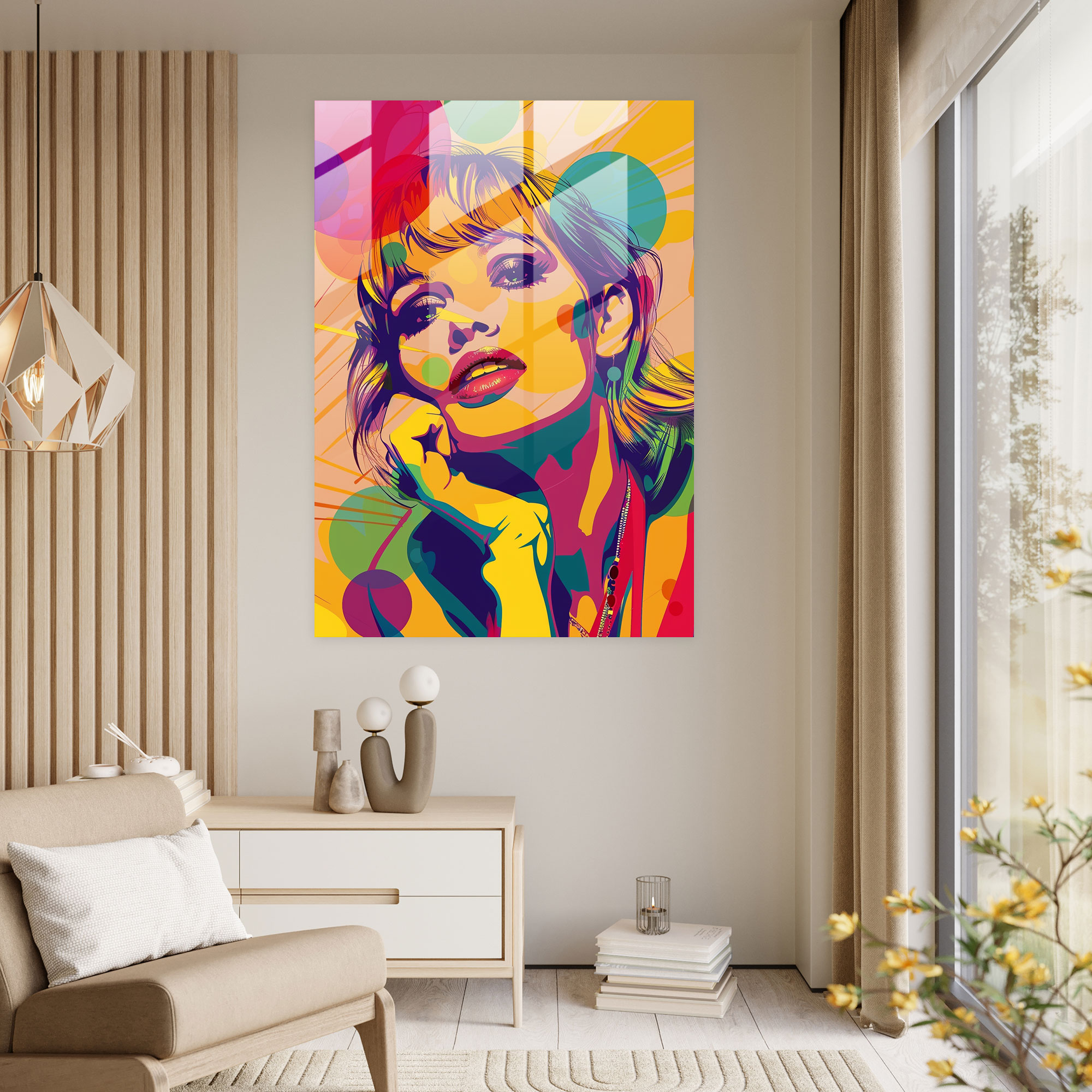 Popart Style Wall Decoration - Popart, Wall Decoration, Modern Art, Glass Print