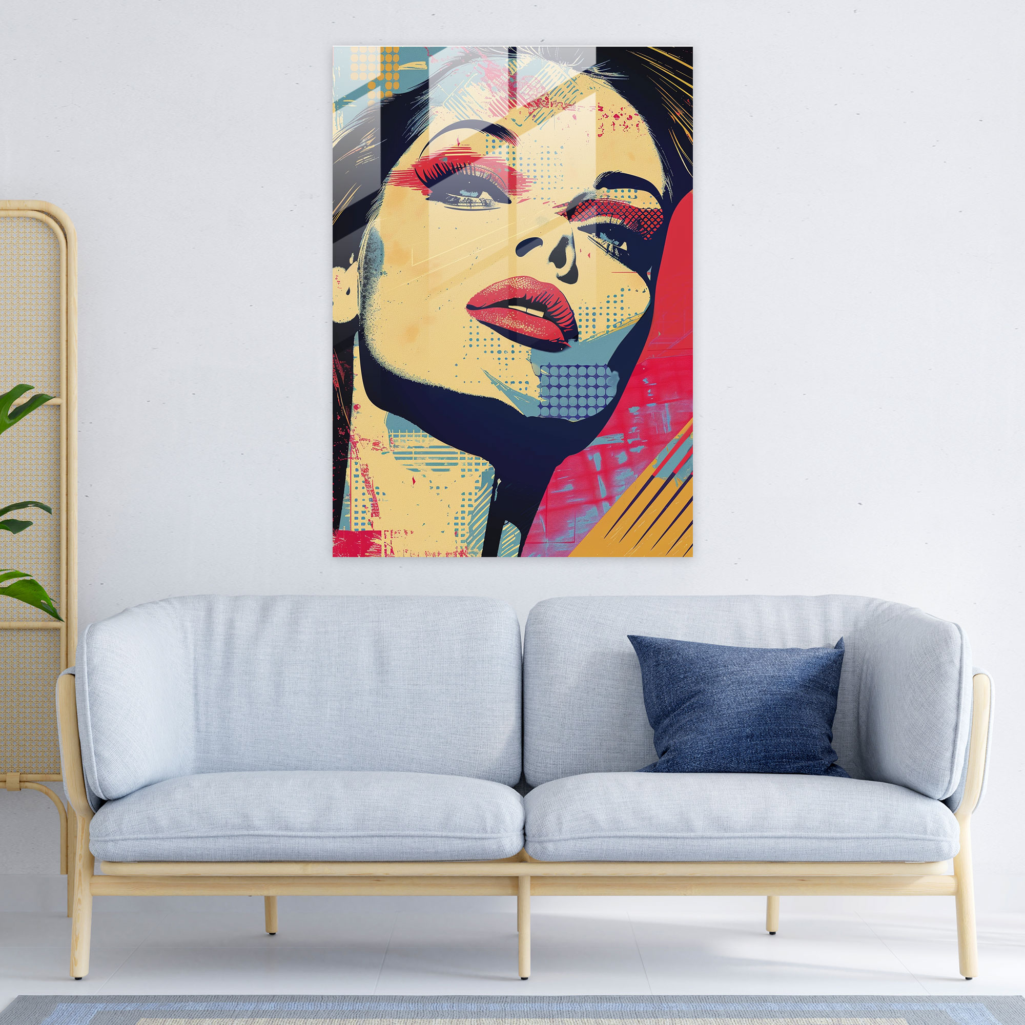 Popart Style Glass Art - Popart, Glass Art, Popart Style, Glass Print