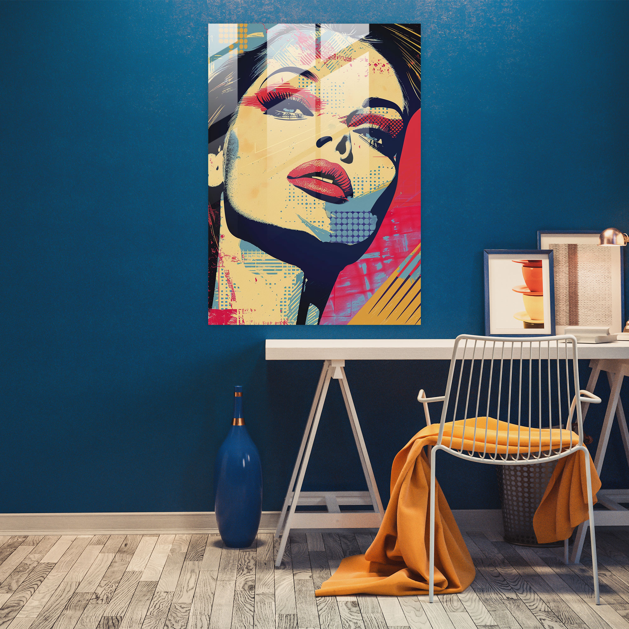 Popart Style Glass Art - Popart, Glass Art, Popart Style, Glass Print