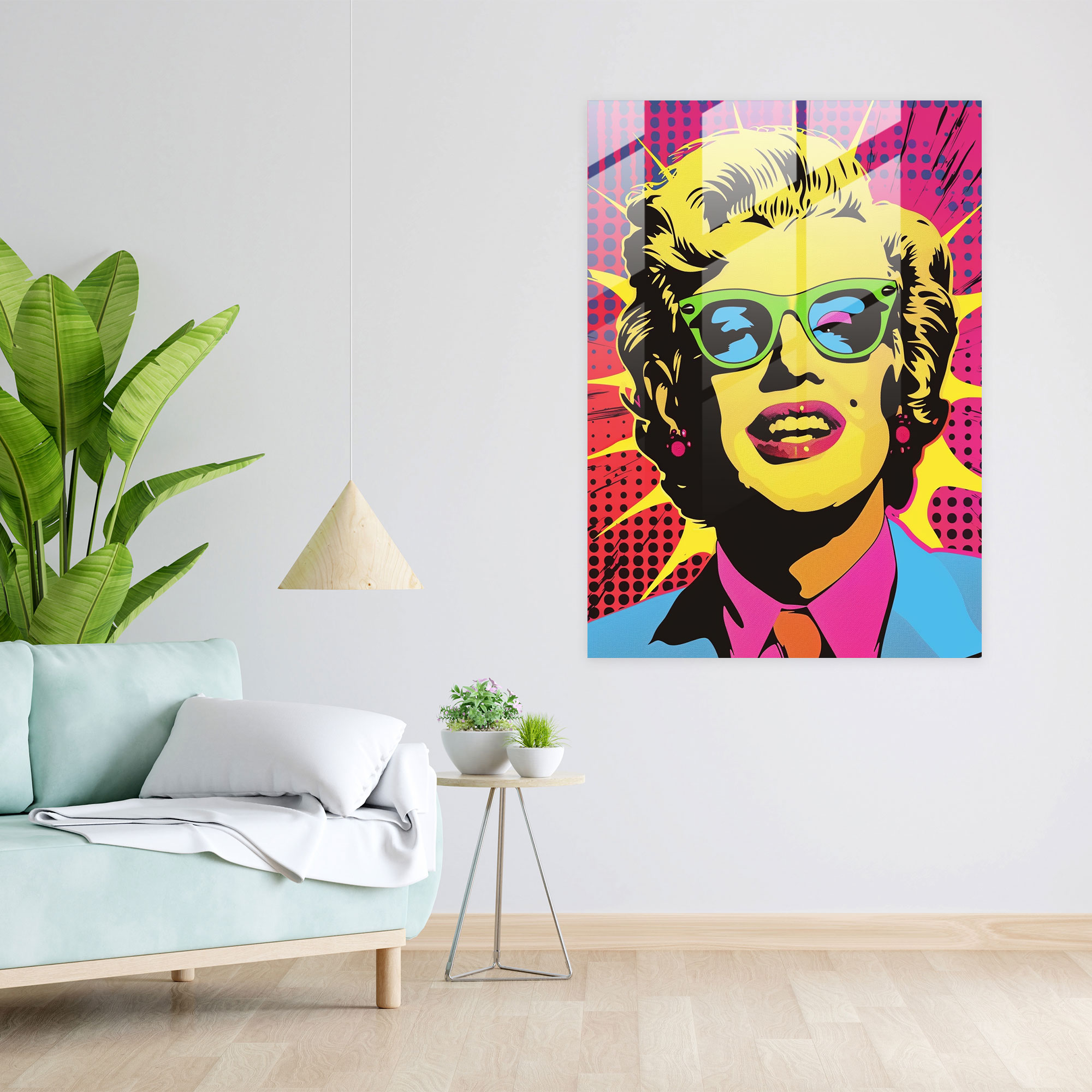Popart Style Glass Print - Popart, Modern Art, Glass Print, Glass Wall Art