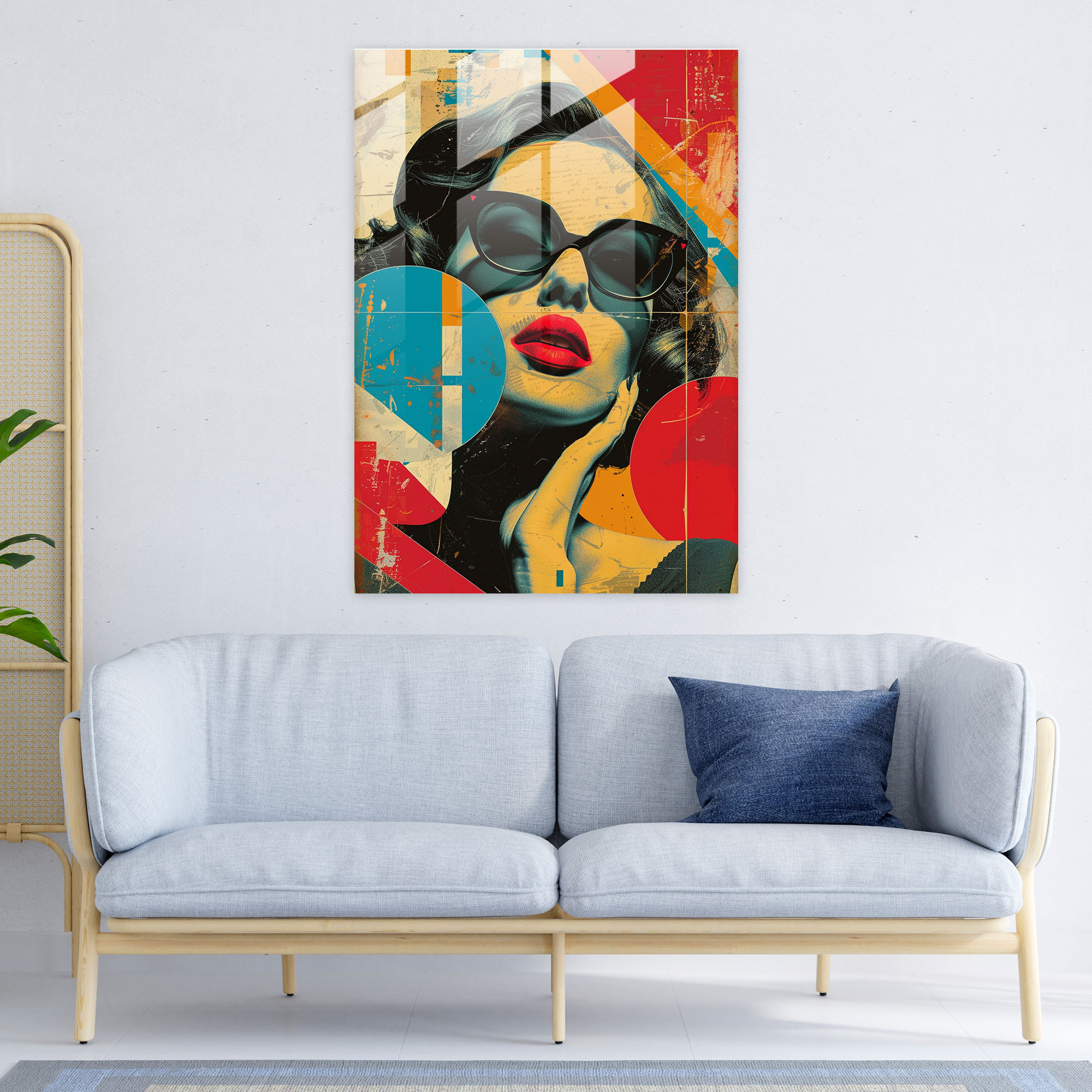 Popart Style Glass Wall Art - Popart, Glass Wall Art, Wall Decoration, Modern Art