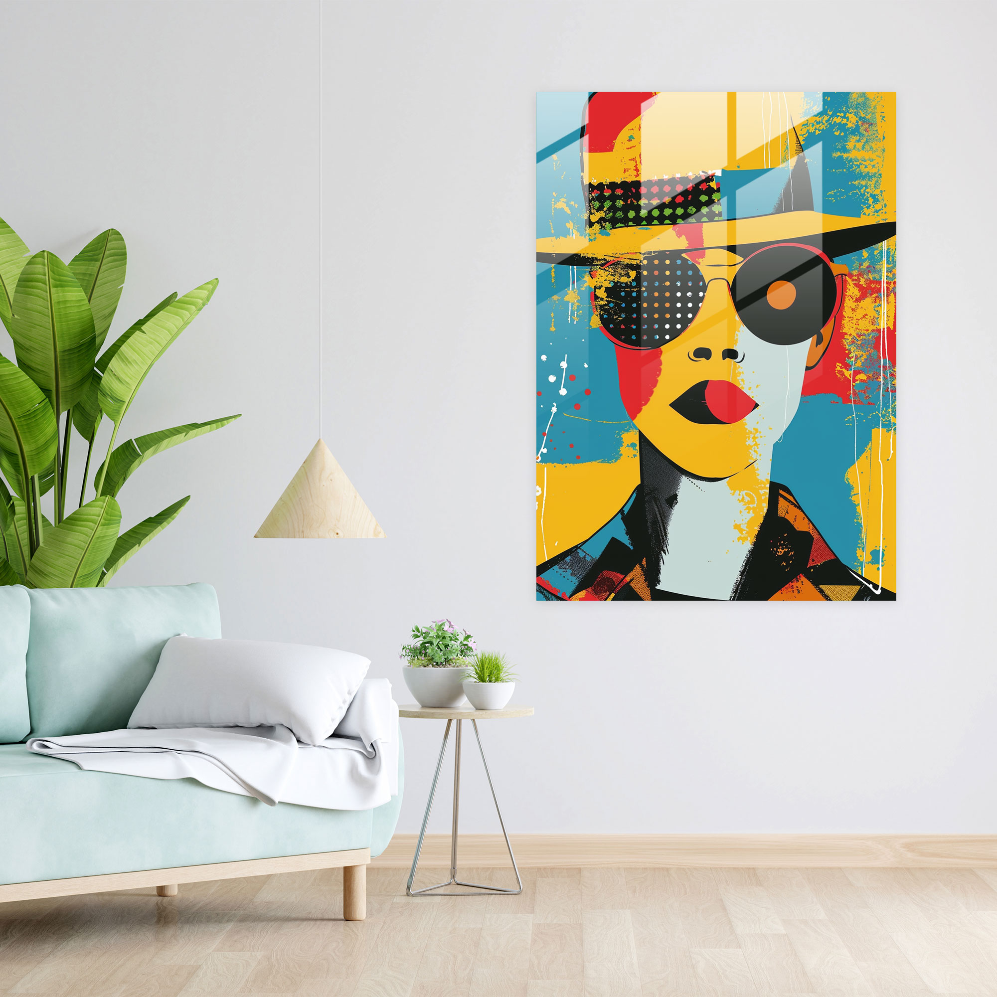 Popart Style Home Decoration - Popart, Glass Art, Home Decoration, Glass Print