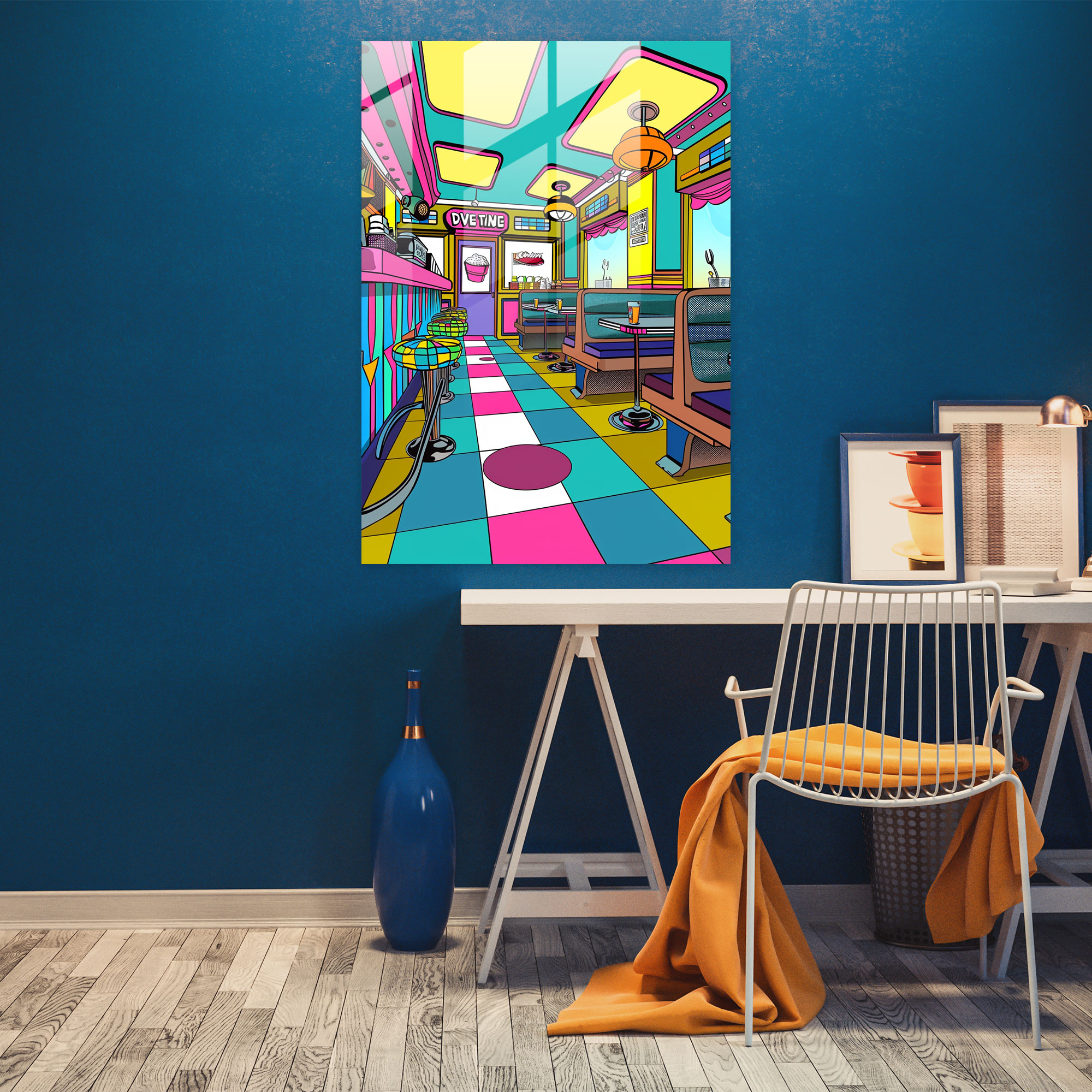 Popart Style Glass Print - Popart, Home Decoration, Popart Style, Glass Print