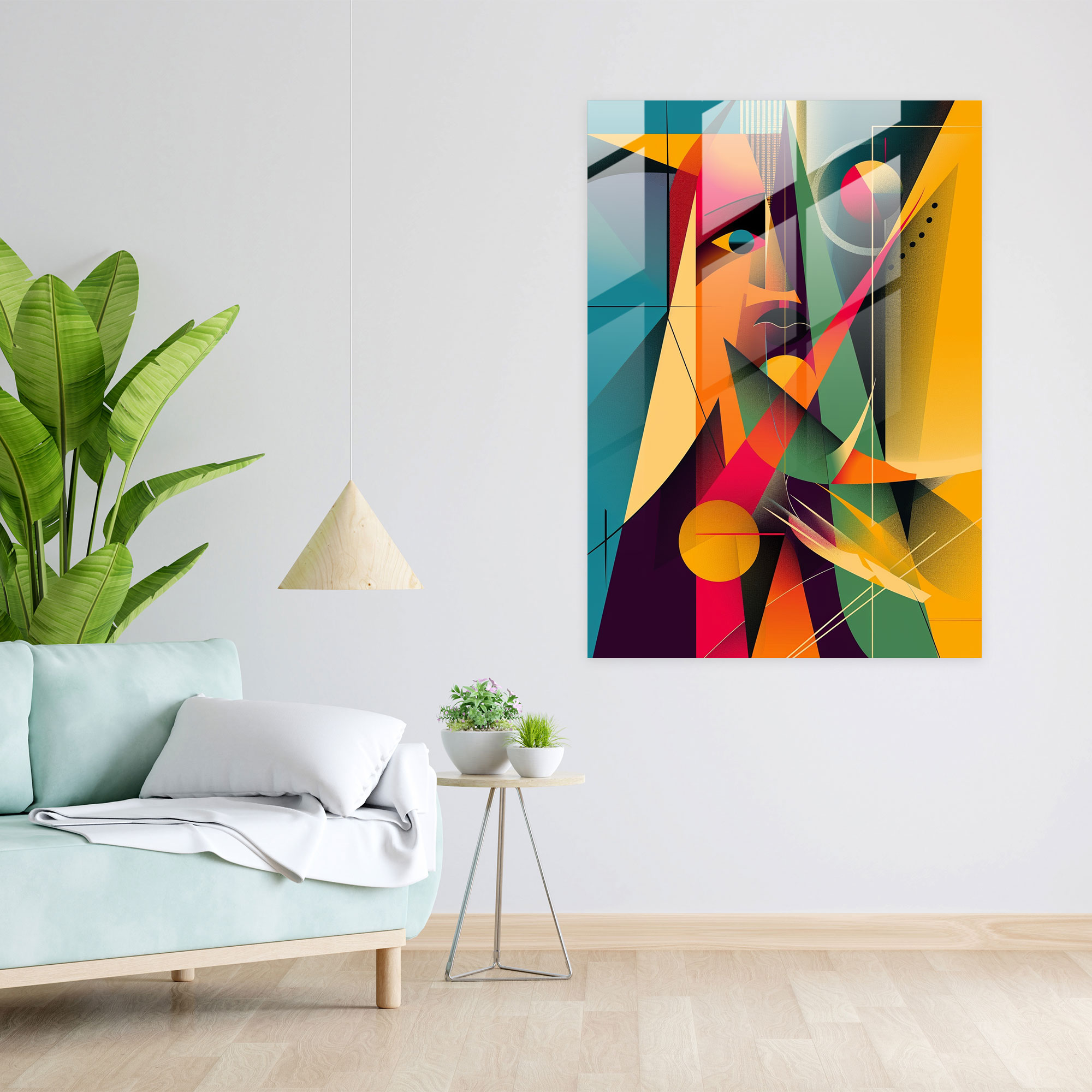 Popart Style Glass Wall Art - Popart, Glass Art, Wall Decoration, Popart Style