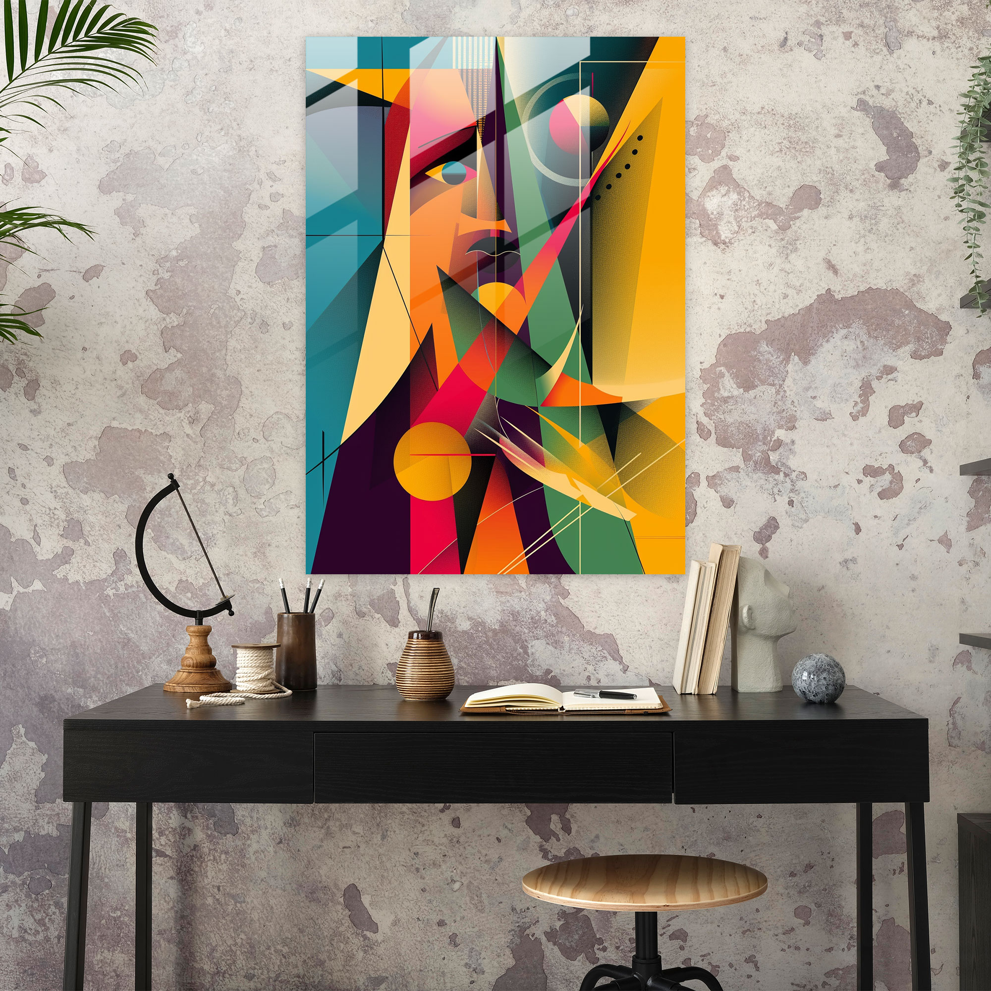 Popart Style Glass Wall Art - Popart, Glass Art, Wall Decoration, Popart Style