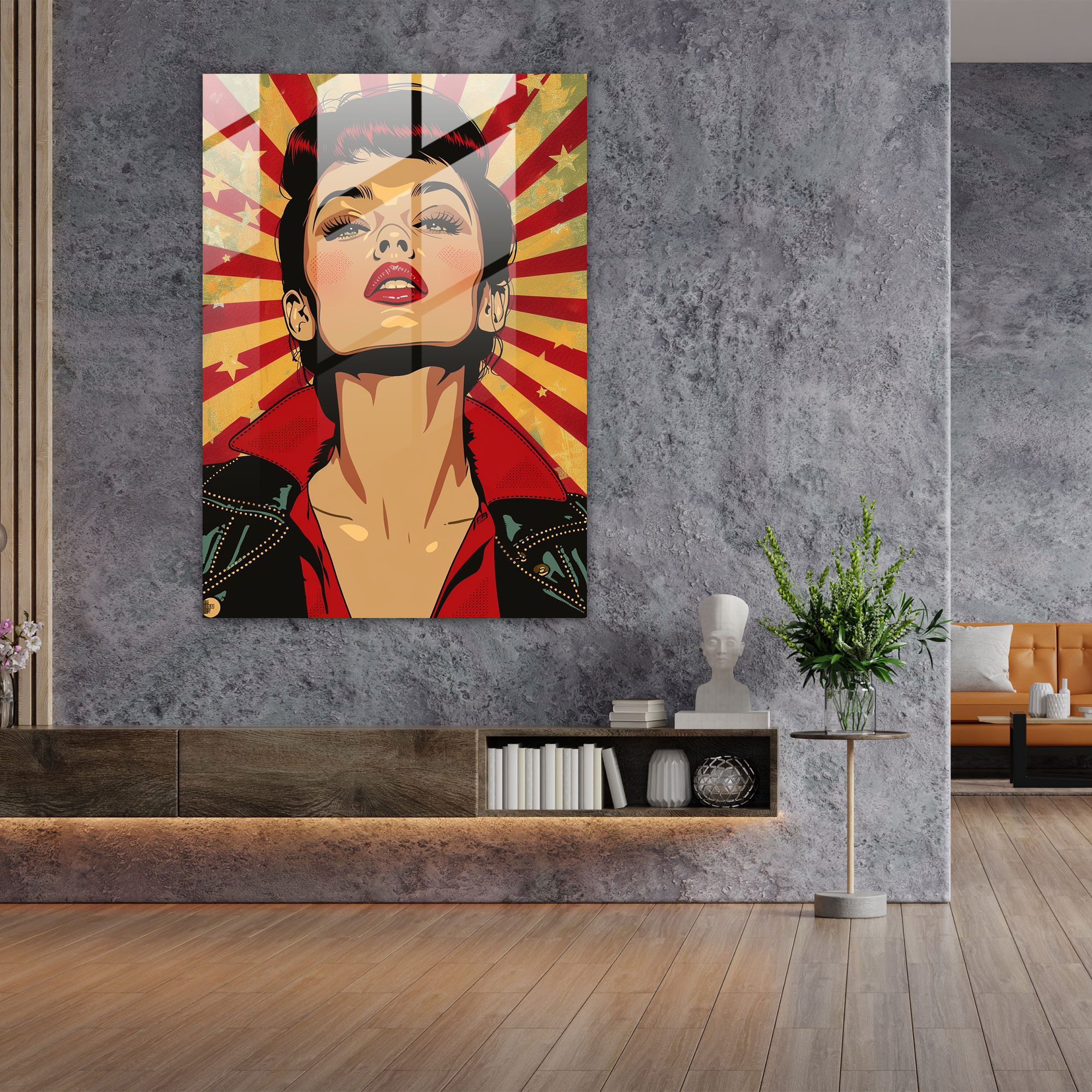 Popart Style Glass Wall Art - Popart, Popart Style, Wall Decoration, Glass Art