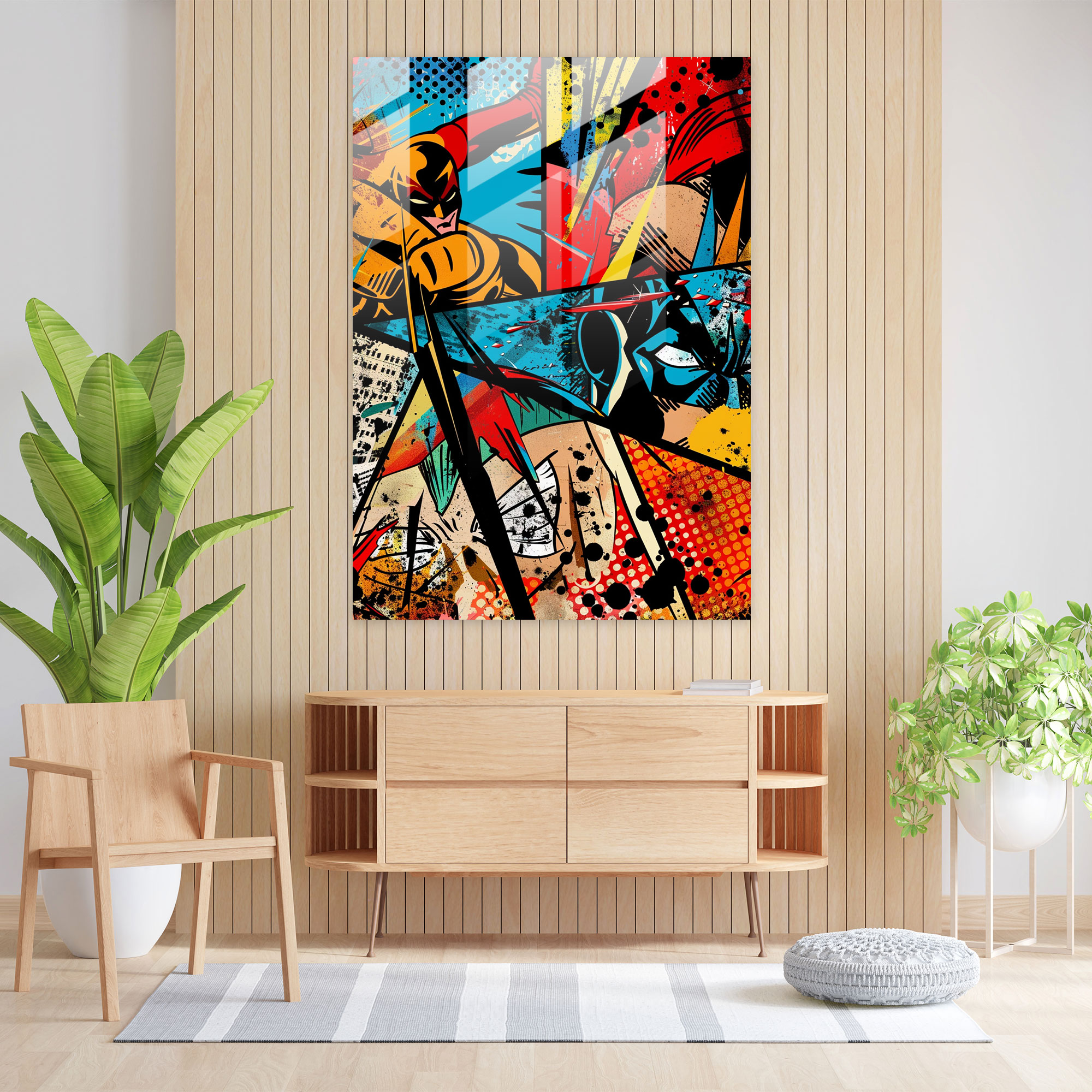 Popart Style Wall Decoration - Popart, Glass Print, Popart Style, Wall Decoration