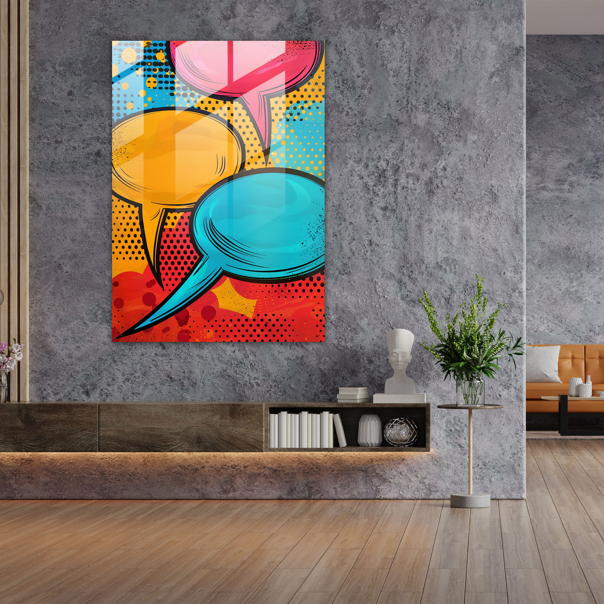 Popart Style Glass Print - Popart, Glass Print, Popart Style, Modern Art