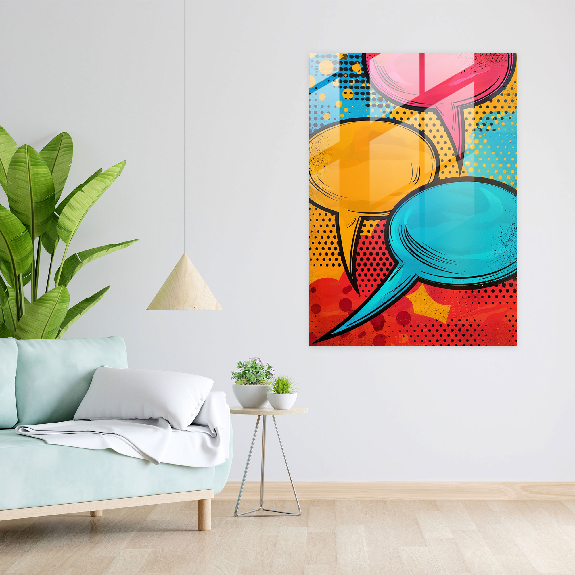 Popart Style Glass Print - Popart, Glass Print, Popart Style, Modern Art