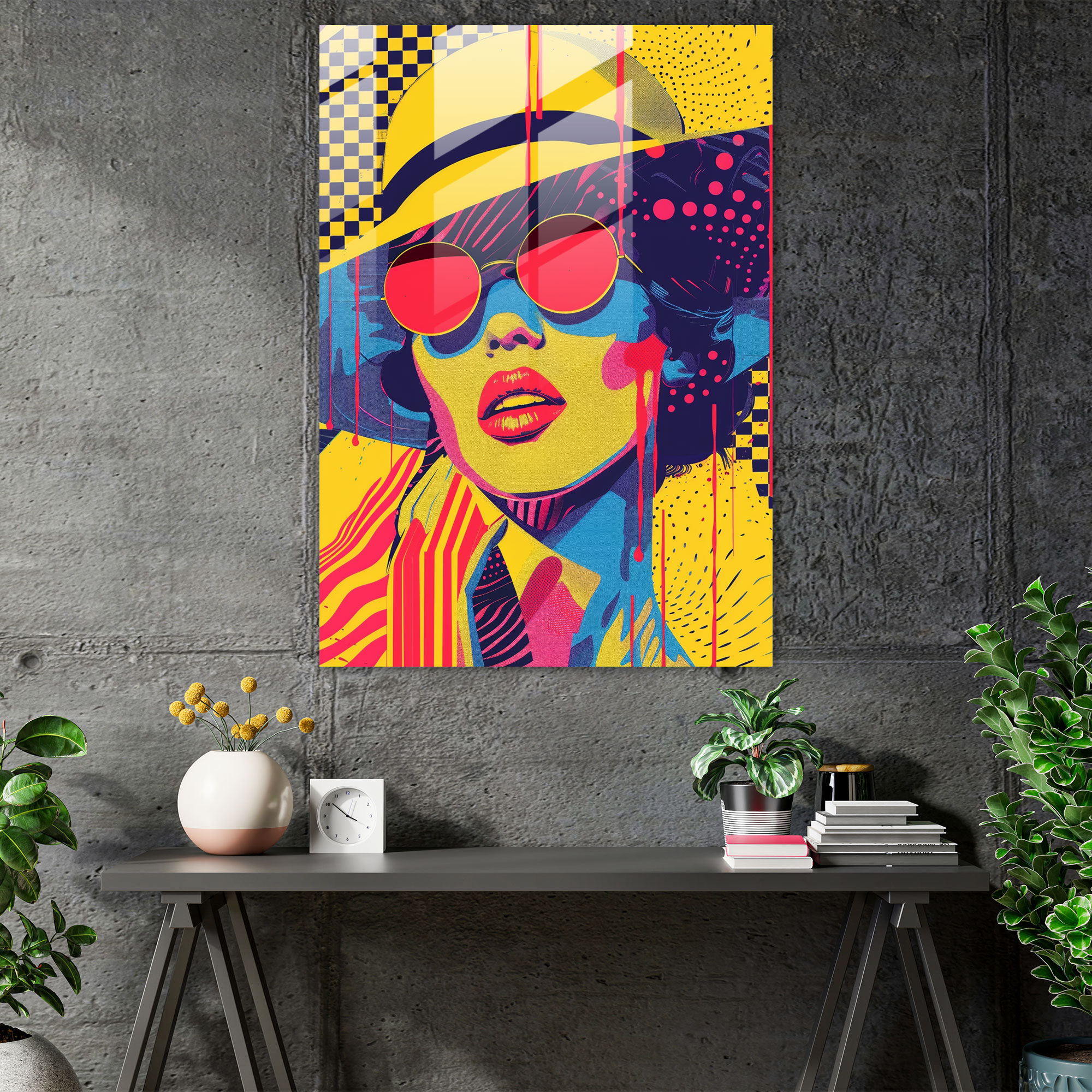 Popart Style Modern Art - Popart, Glass Print, Modern Art, Popart Style