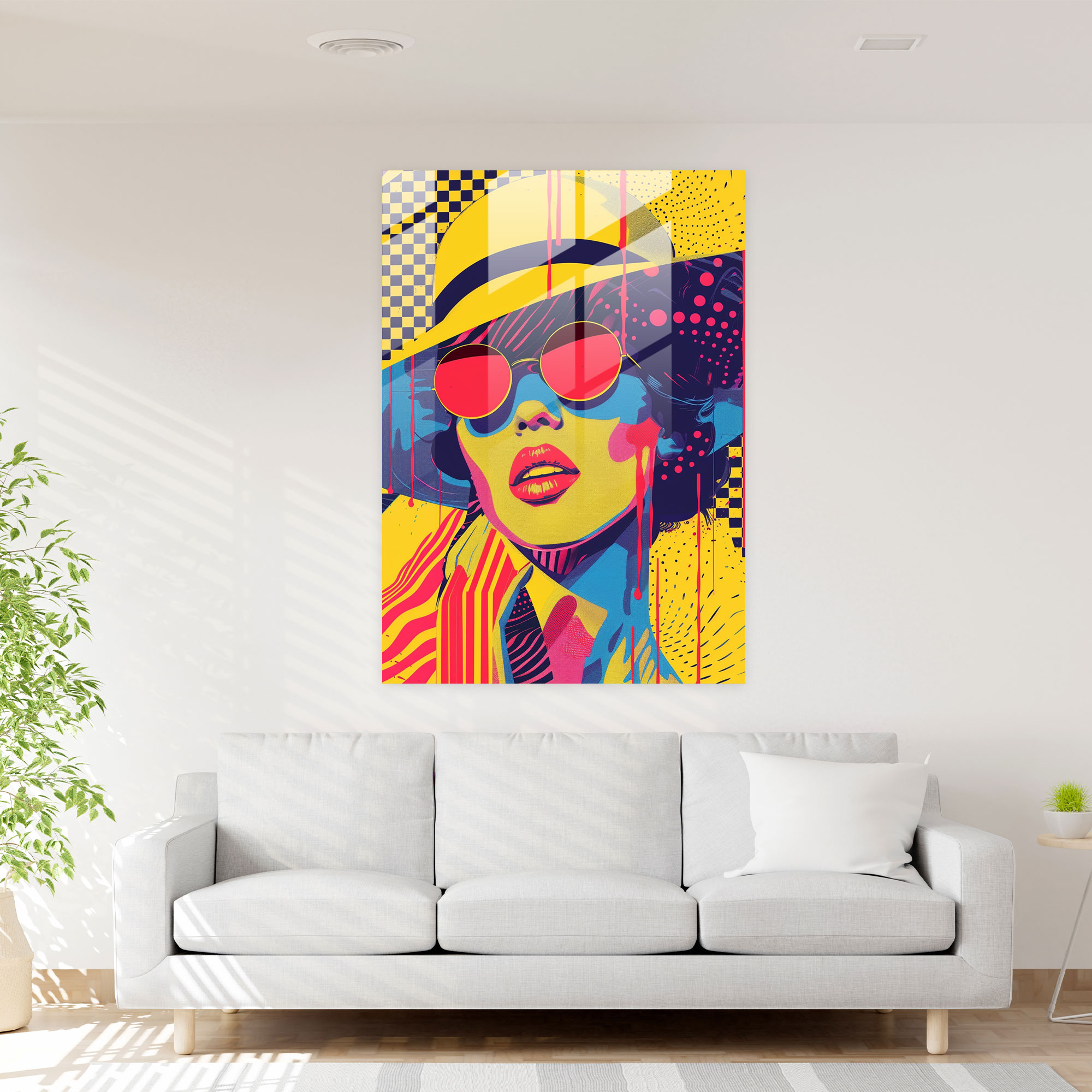 Popart Style Modern Art - Popart, Glass Print, Modern Art, Popart Style