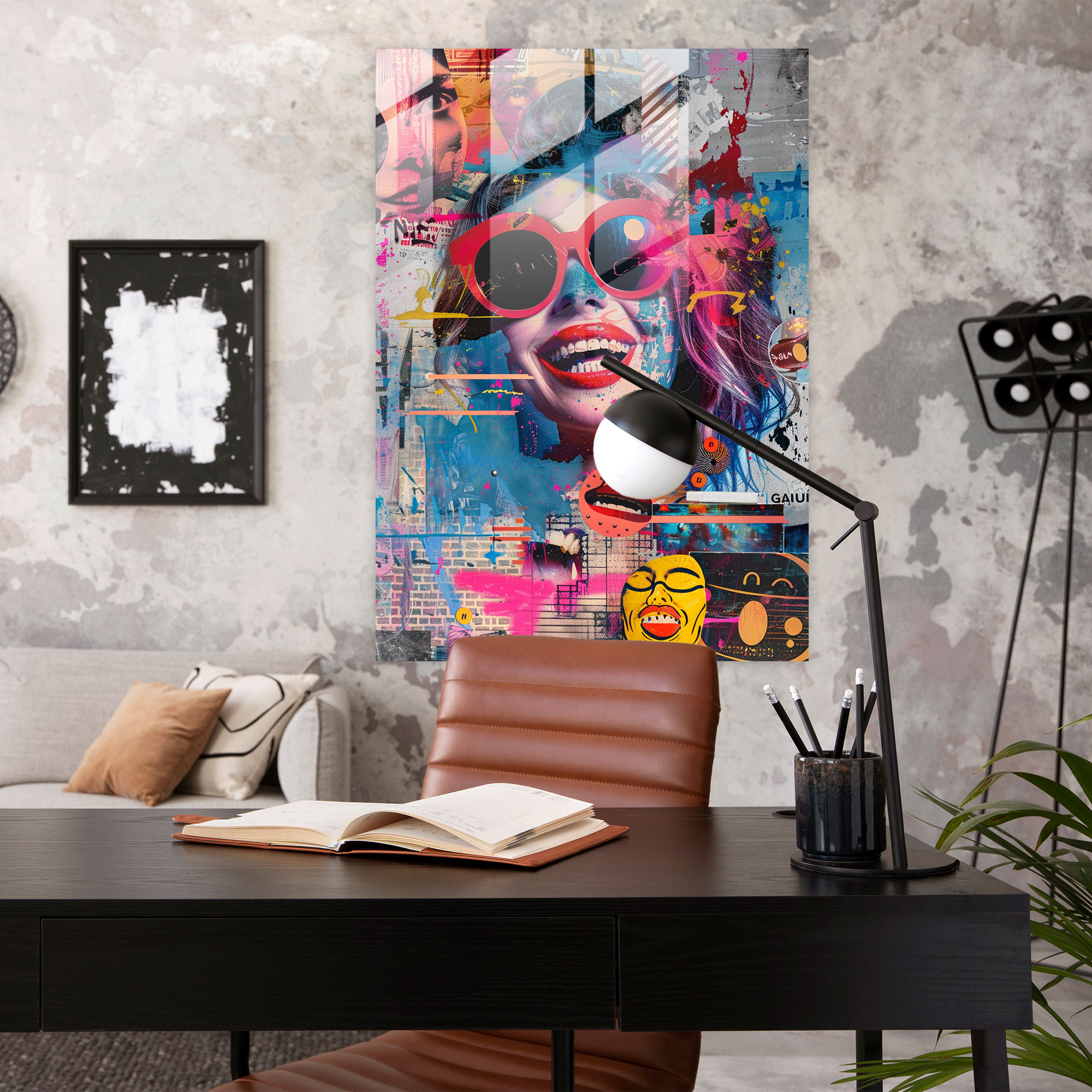 Popart Style Glass Print - Popart, Glass Print, Popart Style, Home Decoration