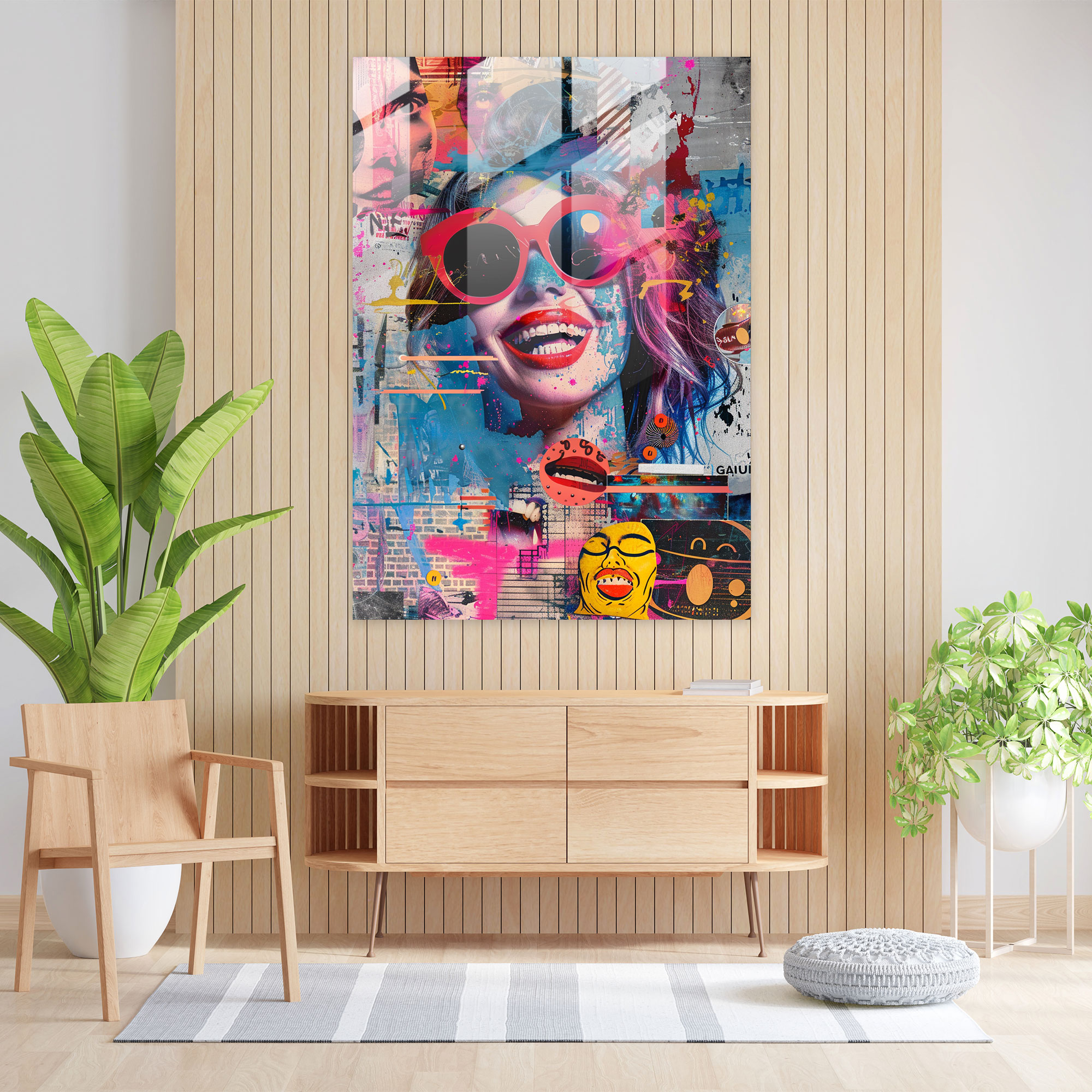 Popart Style Glass Print - Popart, Glass Print, Popart Style, Home Decoration